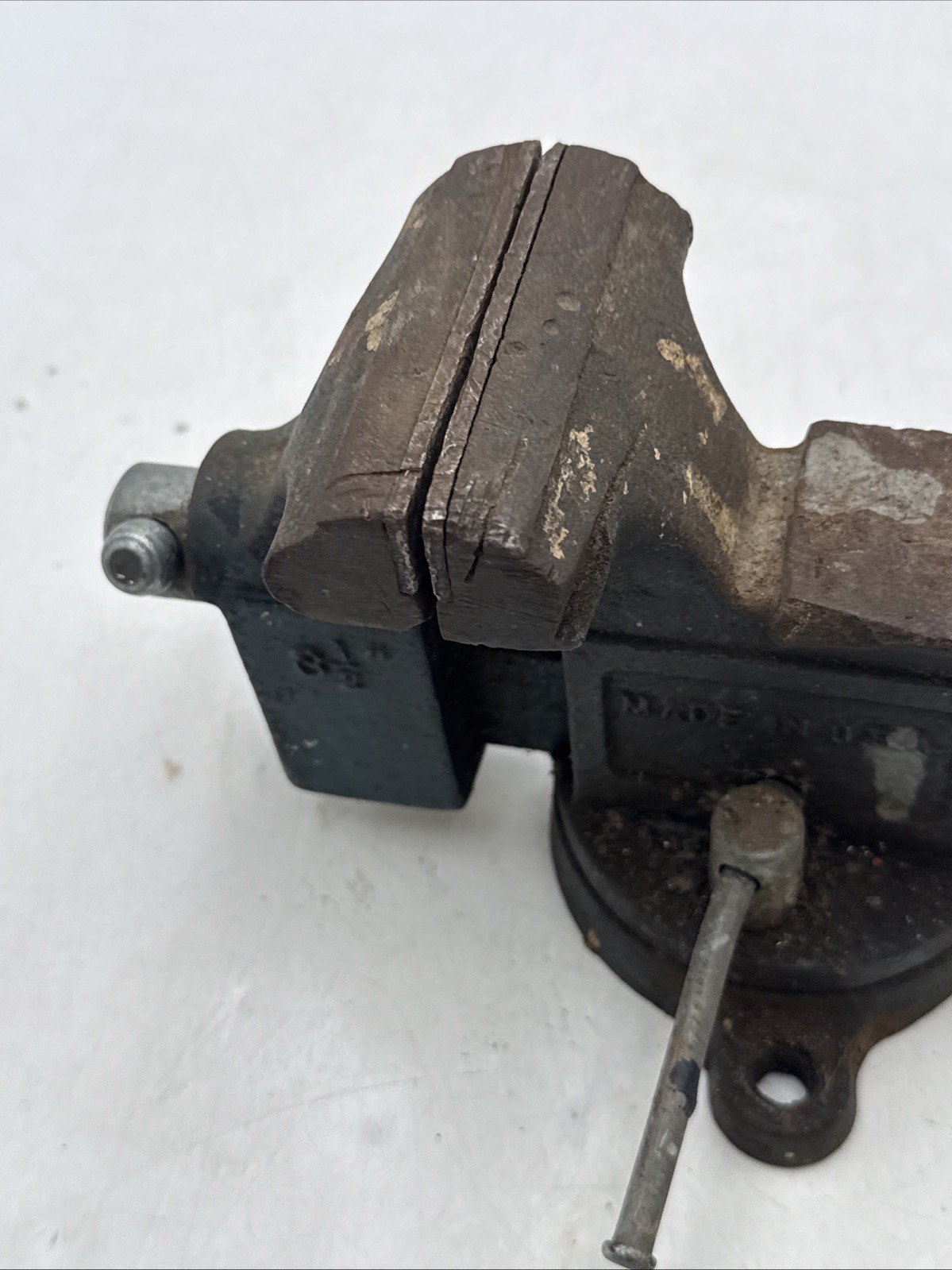 Vtg Dunlap Swivel Bench Vise 3 1/2″ Jaws Anvil No 506-51770 Made USA 1950s Sears