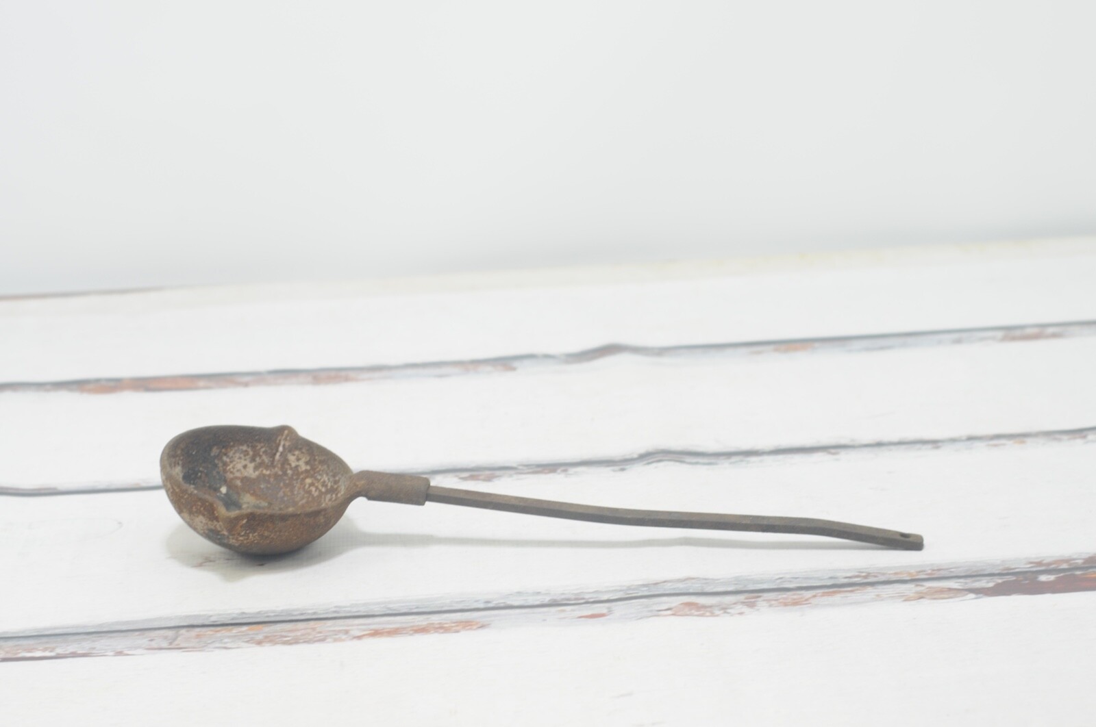 Vintage/Antique Cast Iron Ladle Dipper Smelting Blacksmith 18.5″ Long