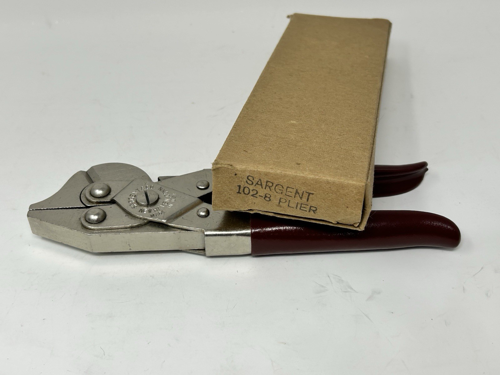 Vintage-NOS Sargent & Co 102-8 Grip Snip Outside Cutting Pliers 8″ Long 🇺🇸