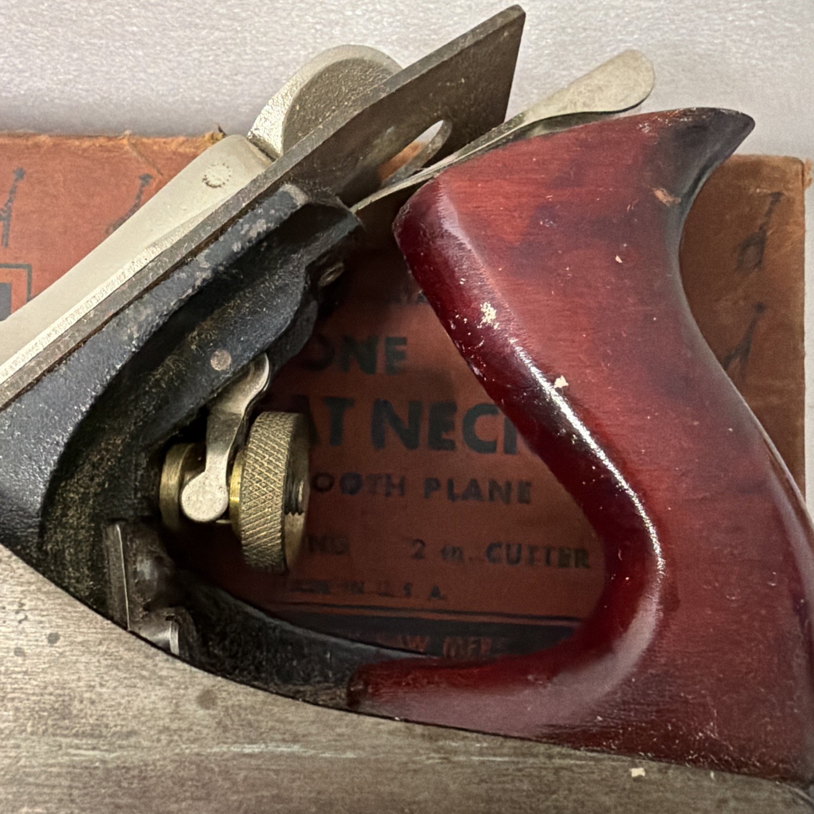 Vintage Great Neck G-4 Carpenter’s Wood Plane Hand Held USA In Box