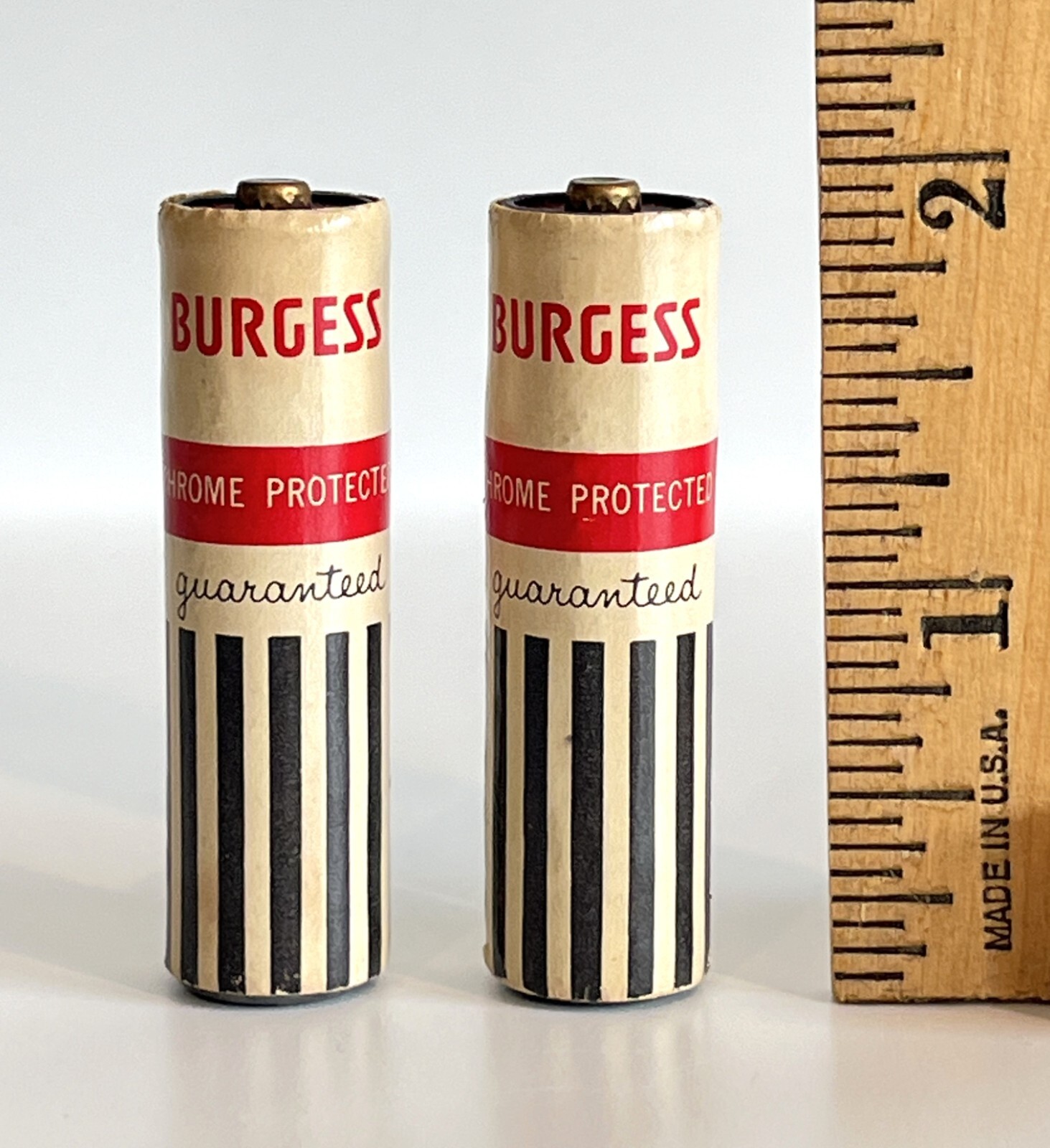 Vintage Burgess Z Cell AA Battery Uni-cell Lot of 2 Nice
