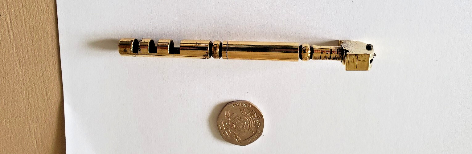 Vintage Solid Brass Glass Cutter Collectable Usable
