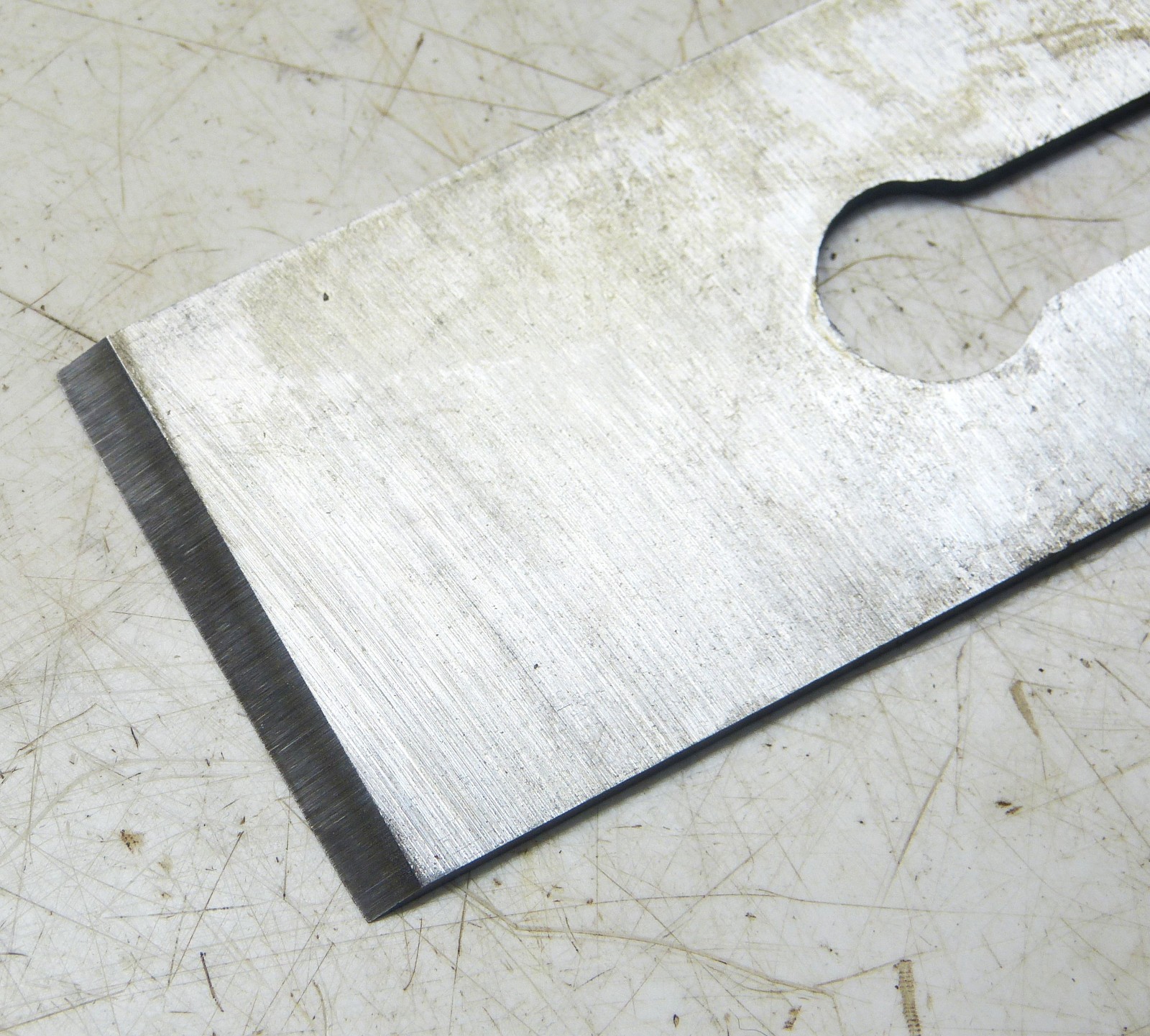 NOS Vintage Stanley 2″ Plane Blade No 4, 5 Size Clipped Rectangle Logo INV18853