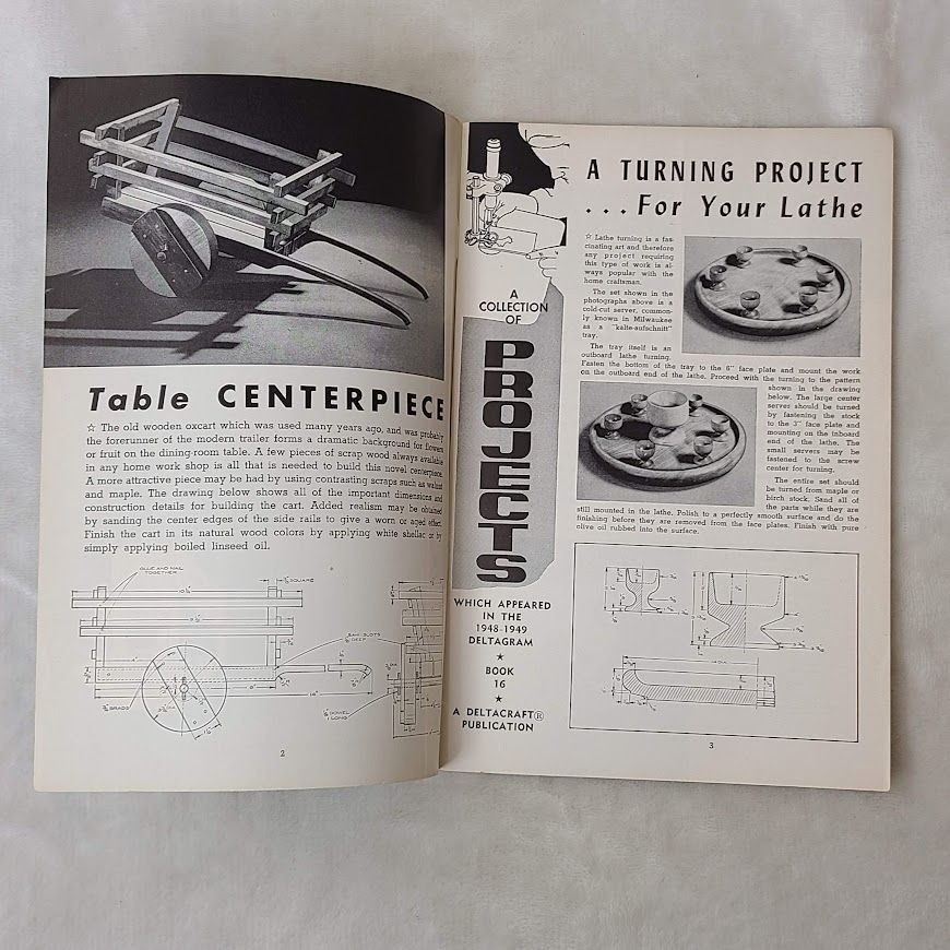 Practical Delta Projects Book 16 Rockwell Woodworking Plans 4516 Vintage 1940s