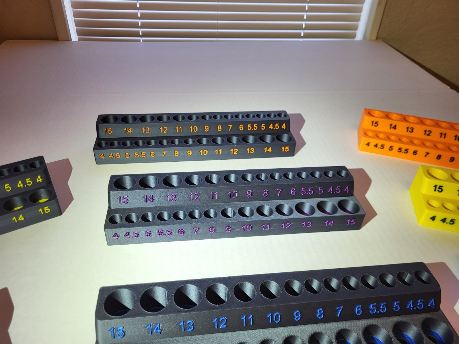 1/4″ Drive Socket Tray Holder Set Metric Deep and Shallows.