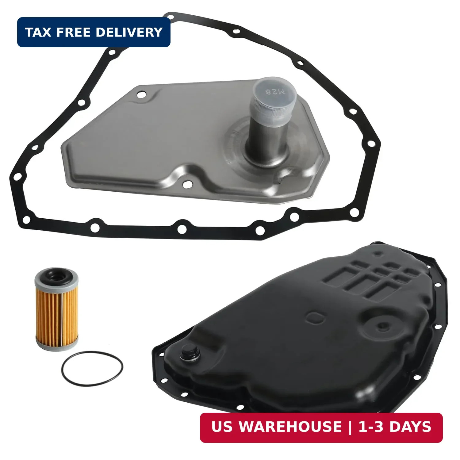 Transmission Oil Pan with Gasket, Drain Plug & Transmission Filter, for Nissan V