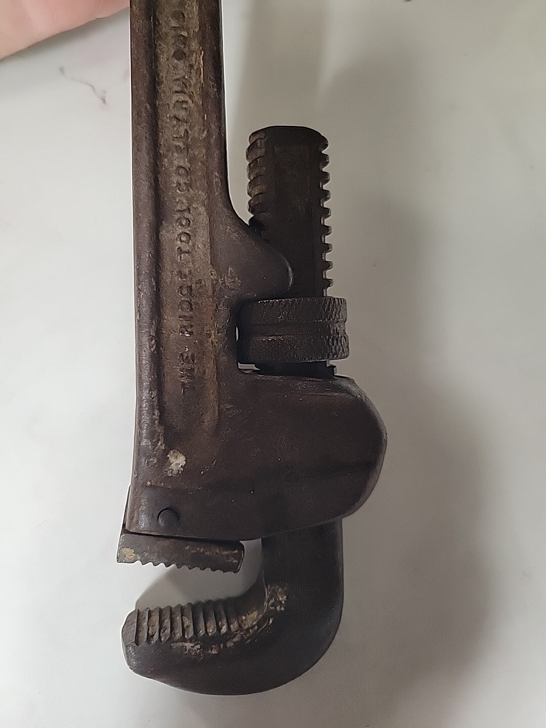 Vintage Ridged 14 Inch Adjustable Pipe Wrench