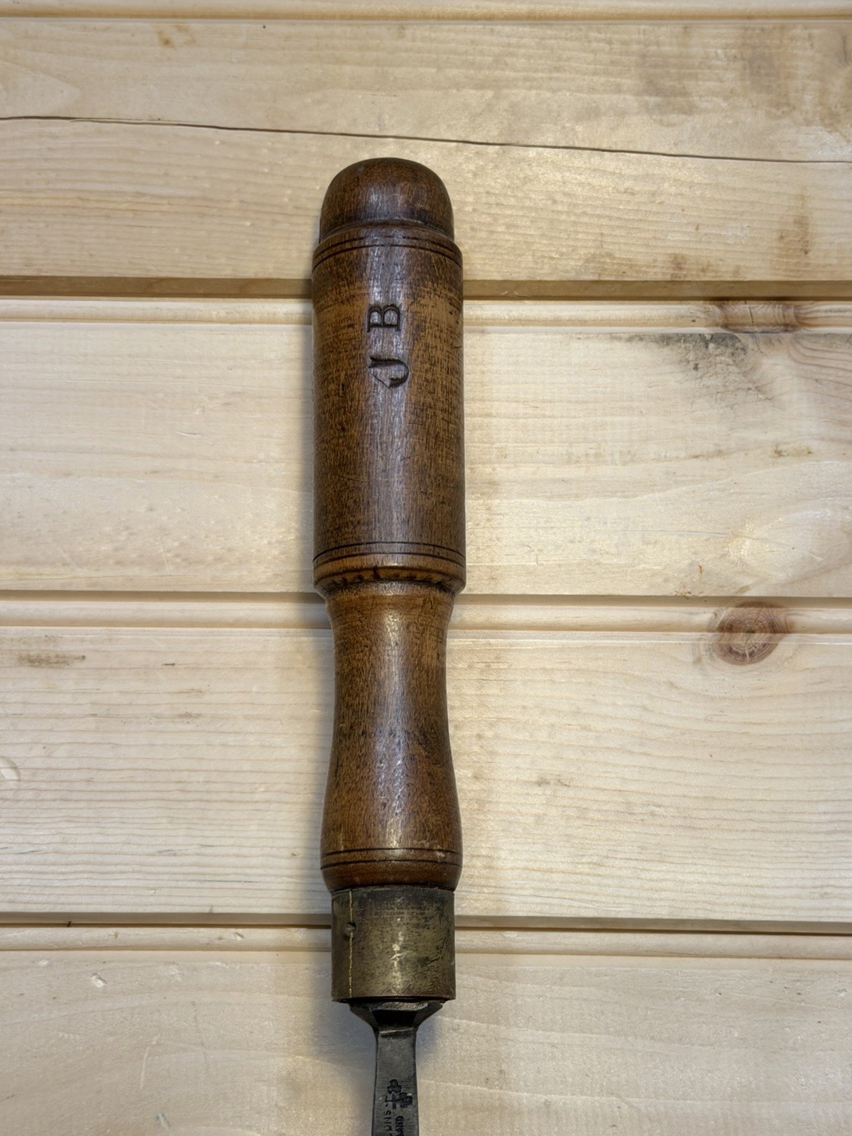 VTG Wood Working Chisel Marples Sheffield England Paring Chisel Curved 1.25”