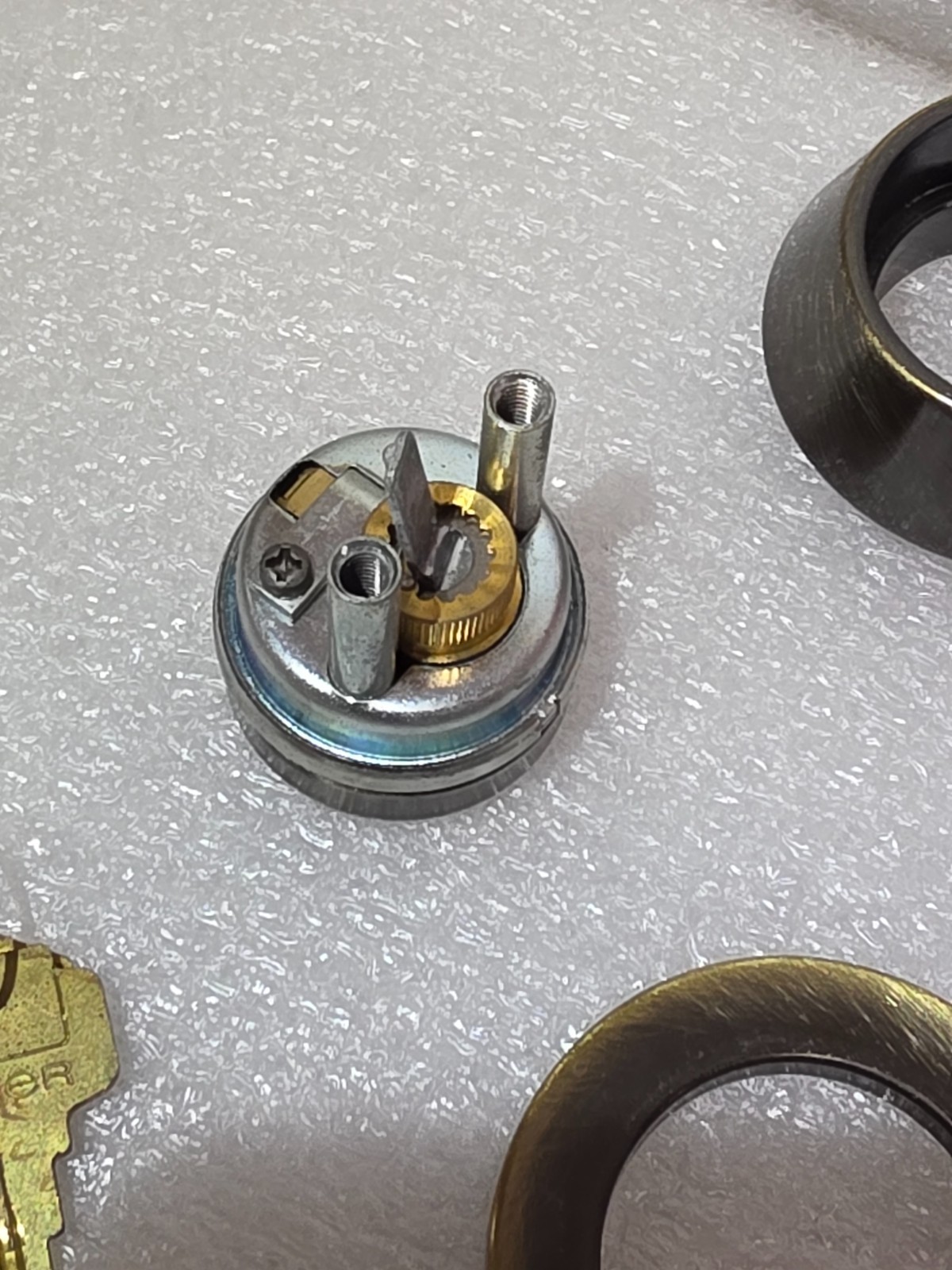 Old Dexter 4209 Double cylinder Deadbolt (Also Used On Old 1″ Thick Steel Doors)