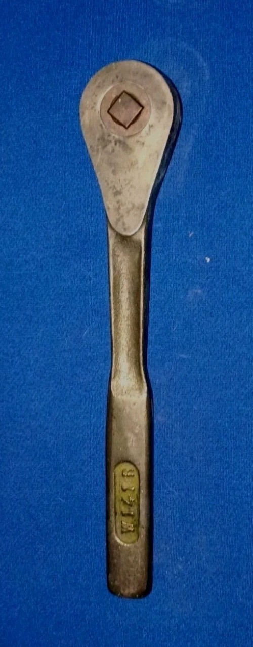 Vintage W141R Brass Beryllium 1/2”Drive Ratchet Wrench Milwaukee Wisconsin AMPCO