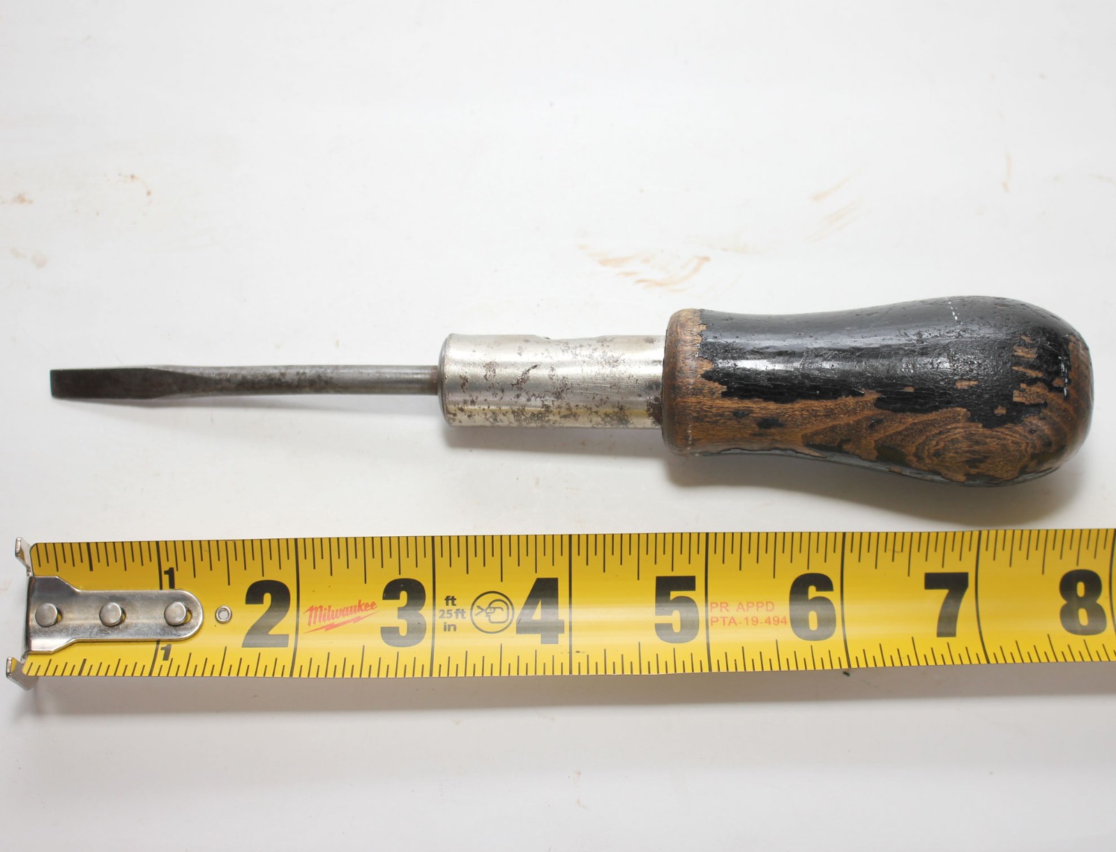 Vintage Ratcheting Flat Screwdriver. Made In US Zone, Occupied Germany Post WWII