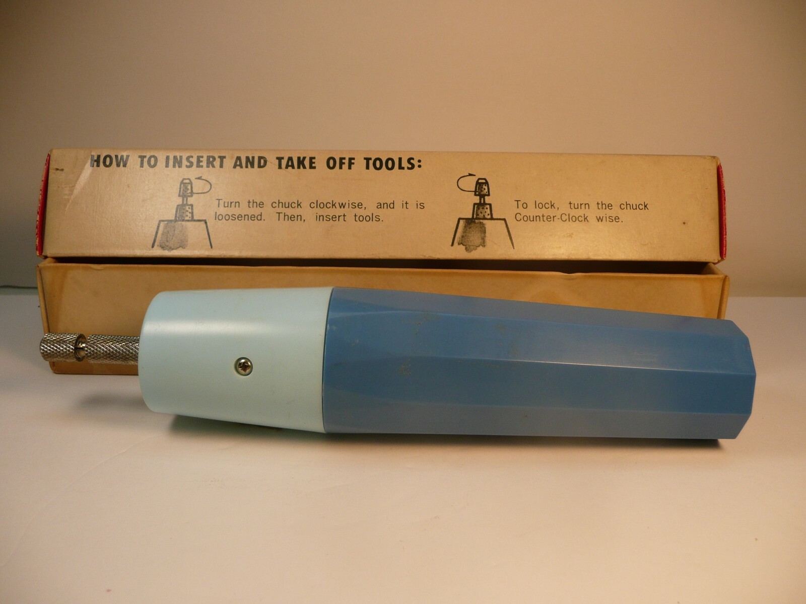 Vintage Chadwick Miller Battery Power Cordless Electric Drill Set Made In Japan