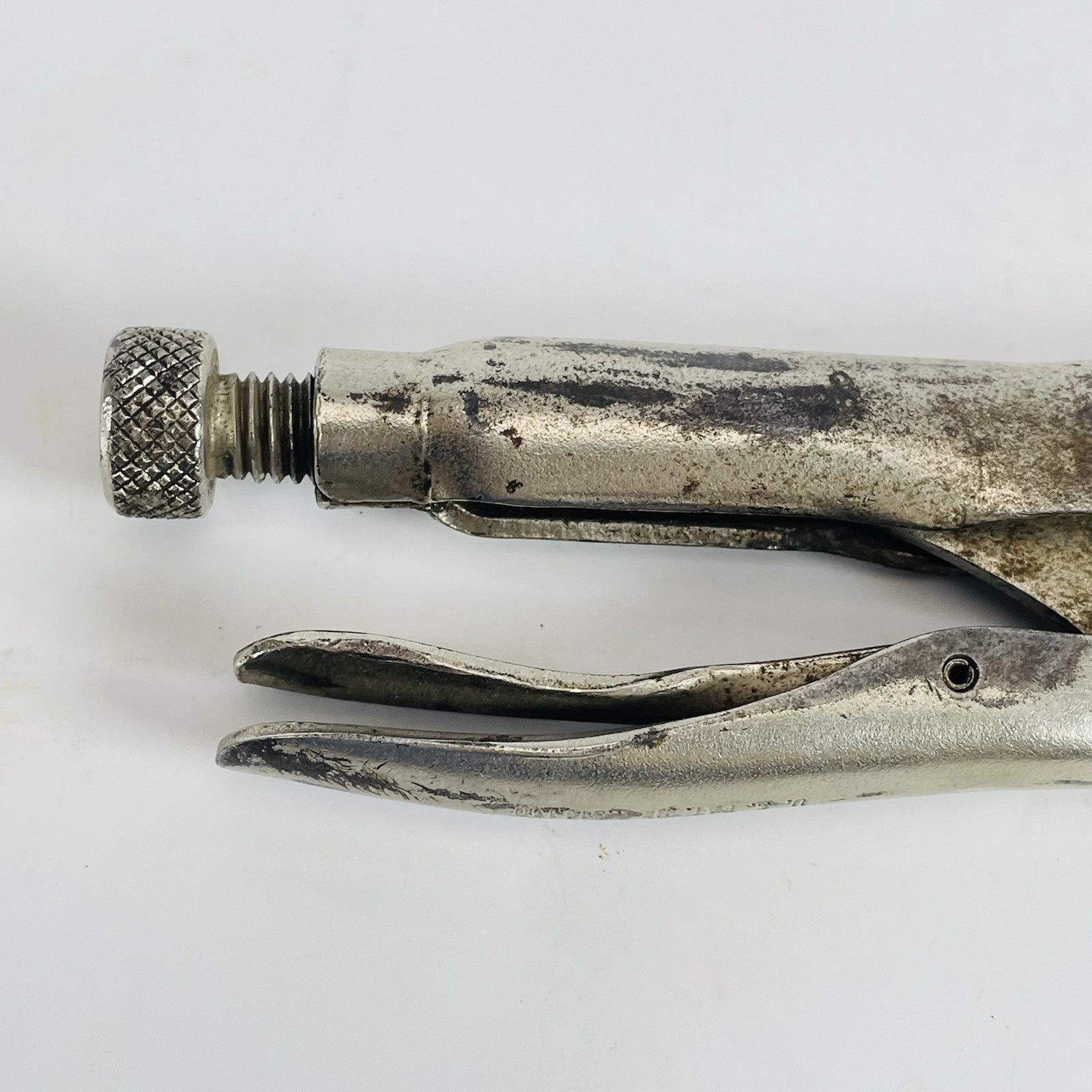 Vintage Peterson Dewitt Vise Grip 10R Locking Straight Jaw Pliers Made In USA 9″
