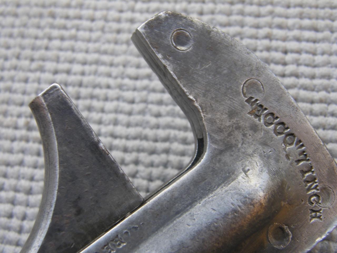 ANTIQUE WRENCH ADJUSTABLE SPANNER “ECCO” 7″ BY ABINGTON ENGLAND c1909.