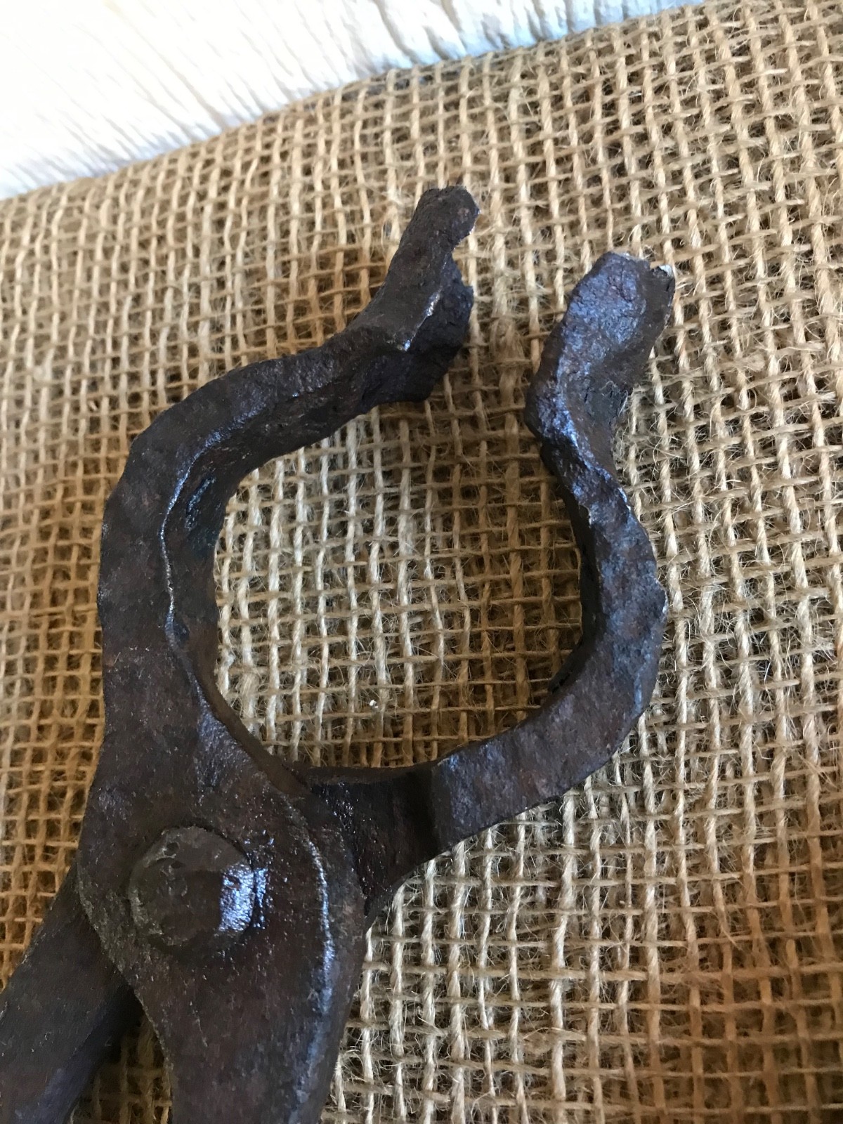 Vintage Set Of (3) Blacksmith Tongs Tools