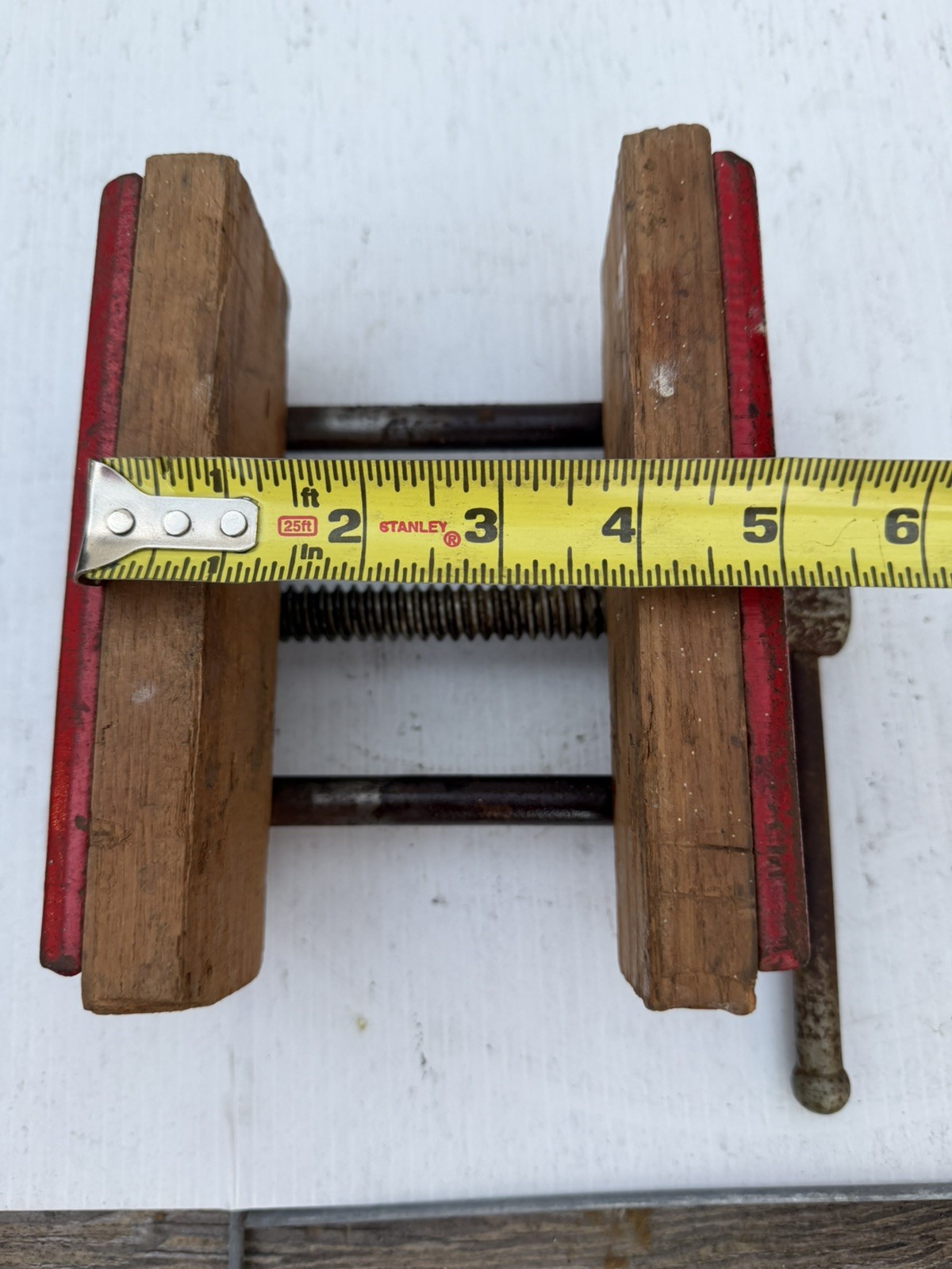 Vintage Columbian Woodcraft Vise #176, 6-1/2 inch Made in USA, Woodworkers vice