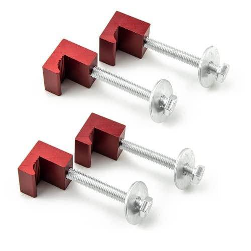 J Hook Crossover Tool Box Mounting Clamps for Pickup Truck Tool Box Mount Red