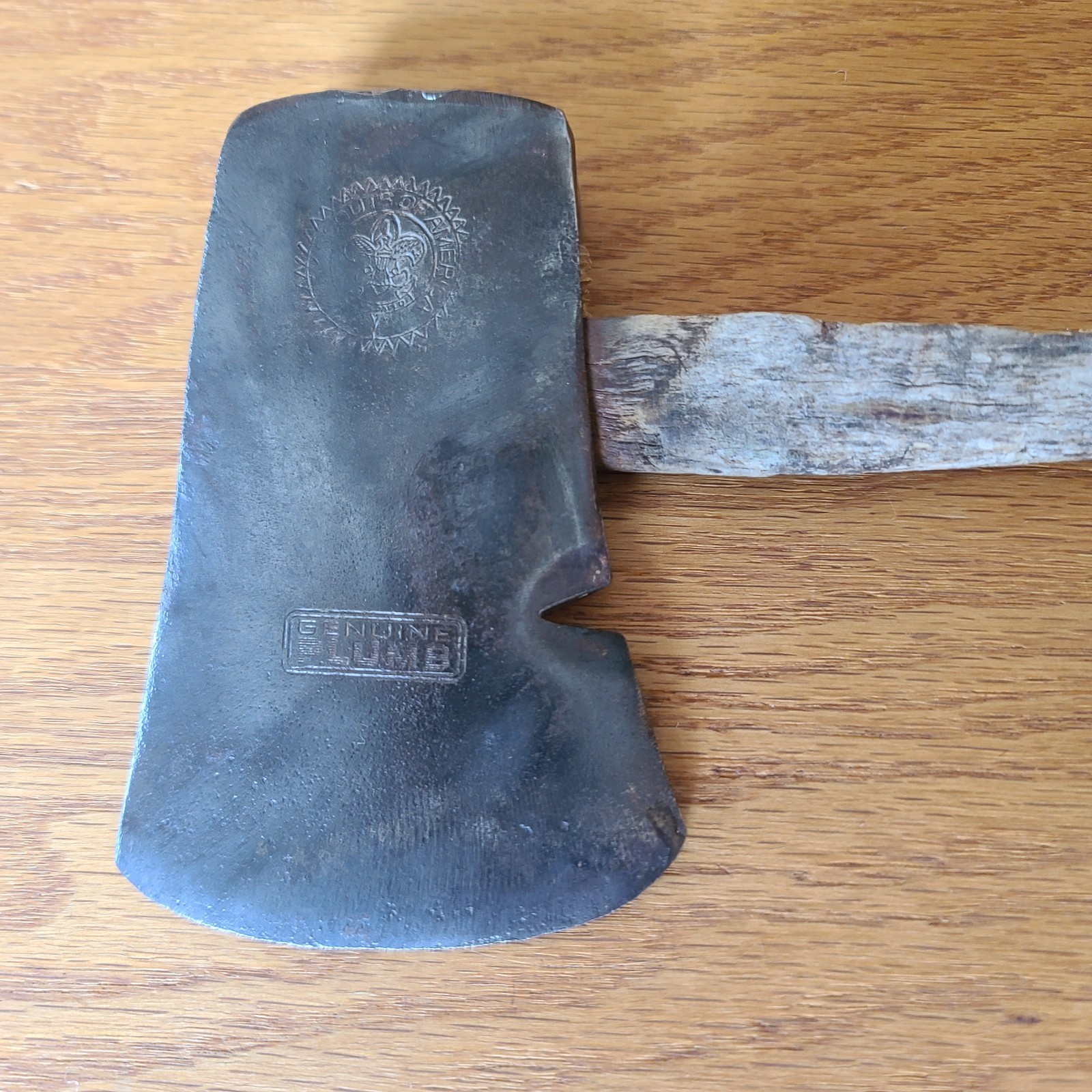 Vintage Genuine Plumb Boy Scouts Logo Small Hatchet Camp Axe Head Only