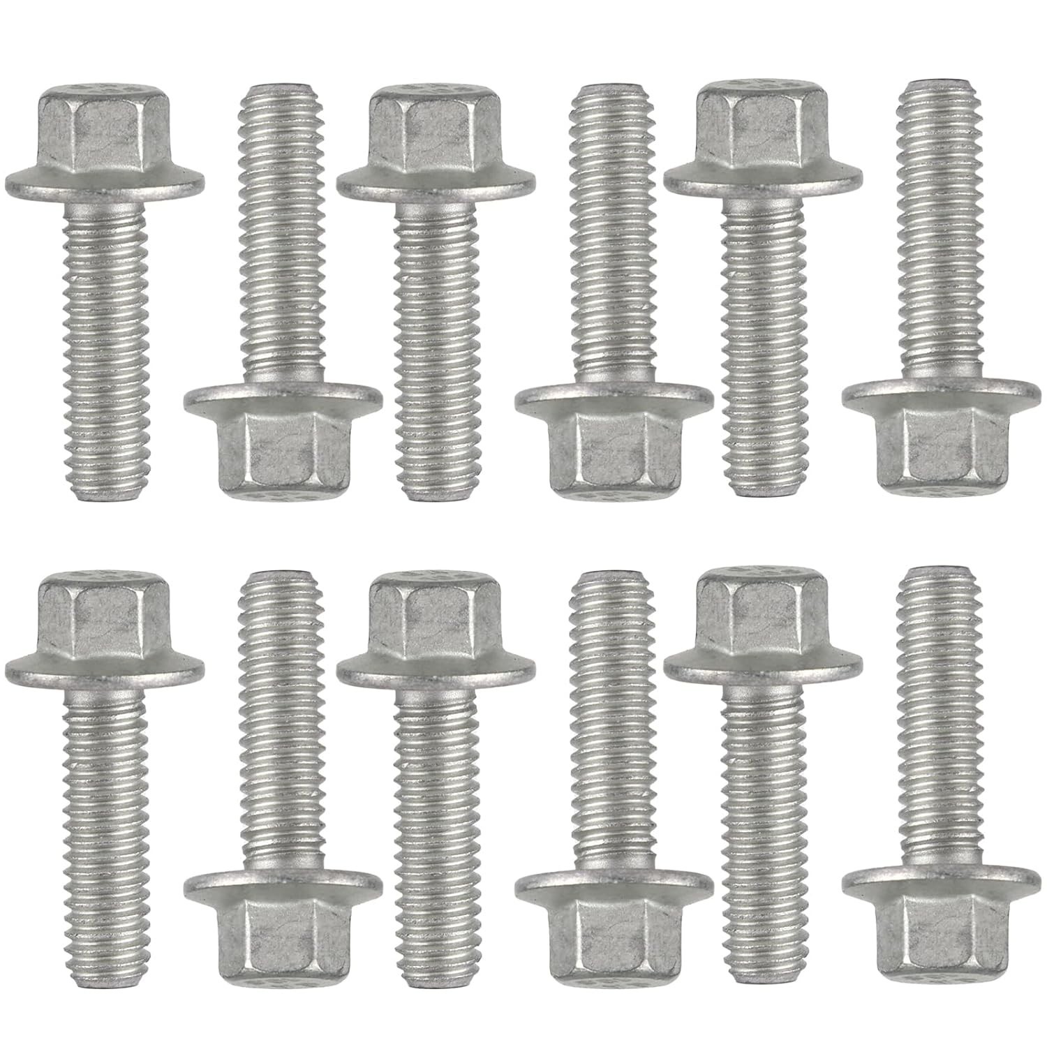 (12 PCS) 551696 Exhaust Manifold Header Bolt Kit for LS Series Engines LS1 LS2 L