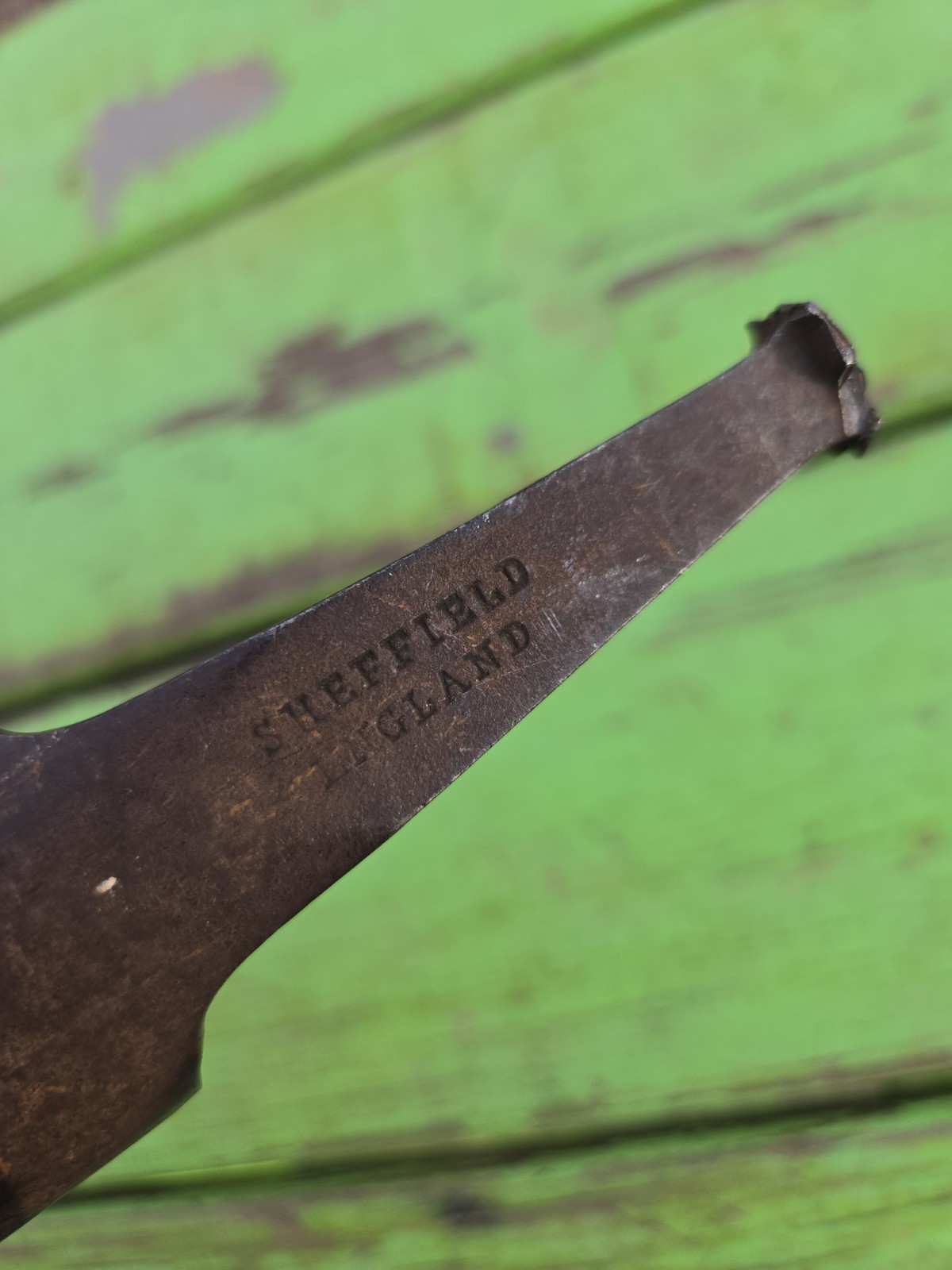 Vintage W. Butcher Sheffield England Woodworking Chisel Tool 10 1/2″×1 5/8″