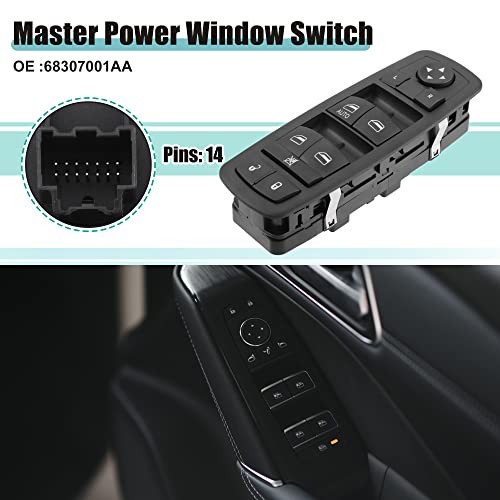 Front Left Driver Side Master Power Window Switch Fit for Dodge Journey 2017