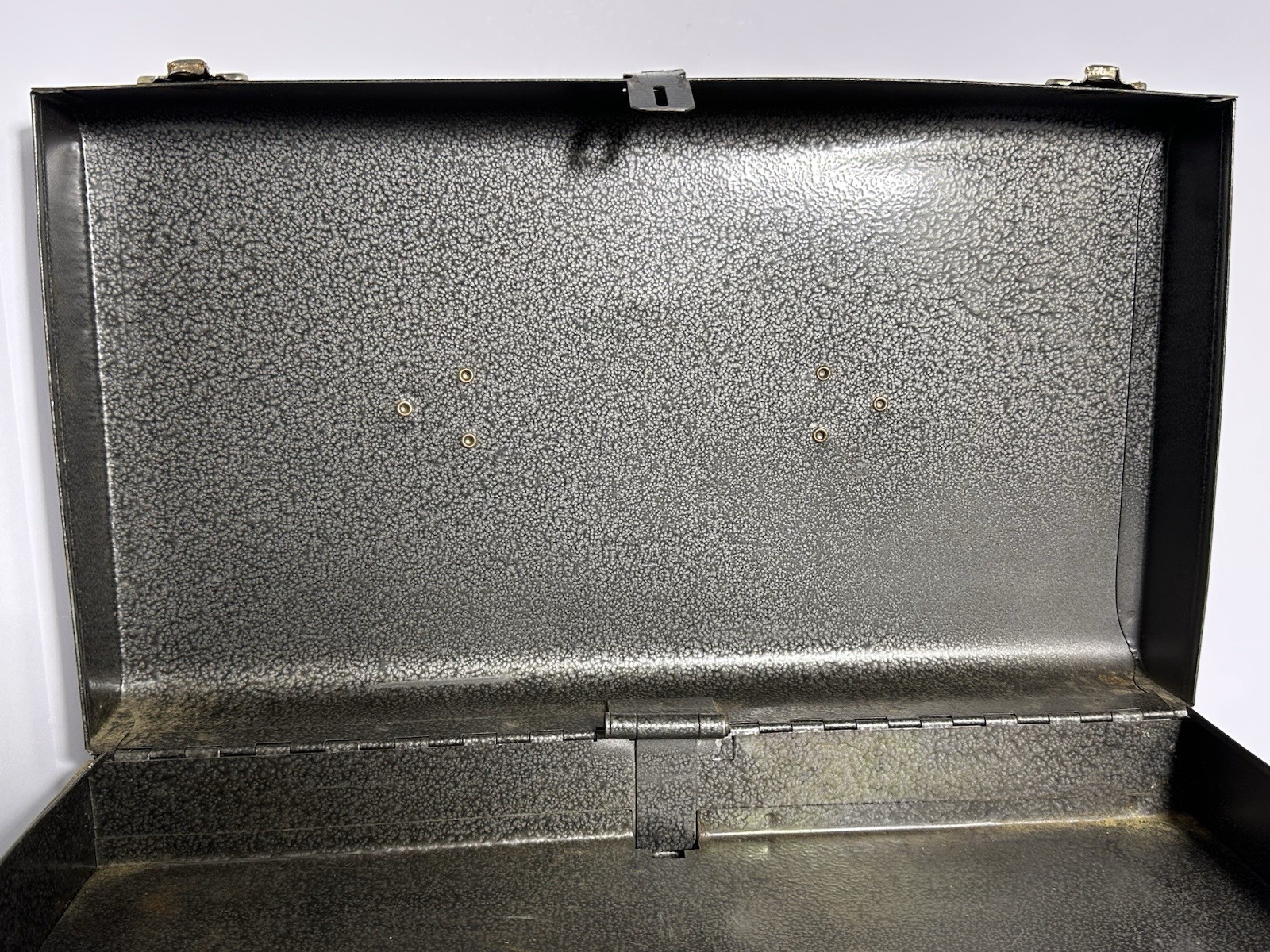 Test Rite Metal Toolbox 3 Drawer Industrial Chest Portable Steel 17” Vintage