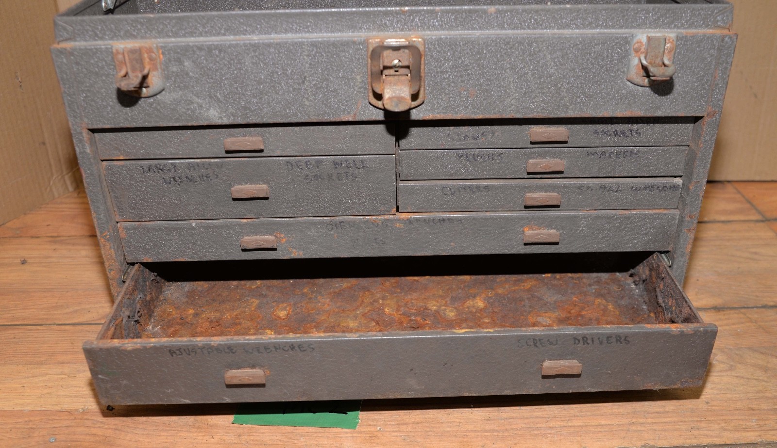 7 drawer machinist chest jeweler case watchmaker storage vintage tool holder MC2