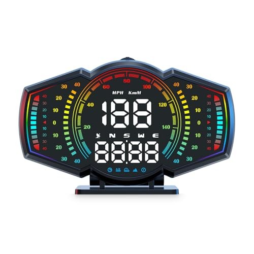 G18 Head Up Display, HUD Display for Cars Windshield, GPS Digital Speedometer