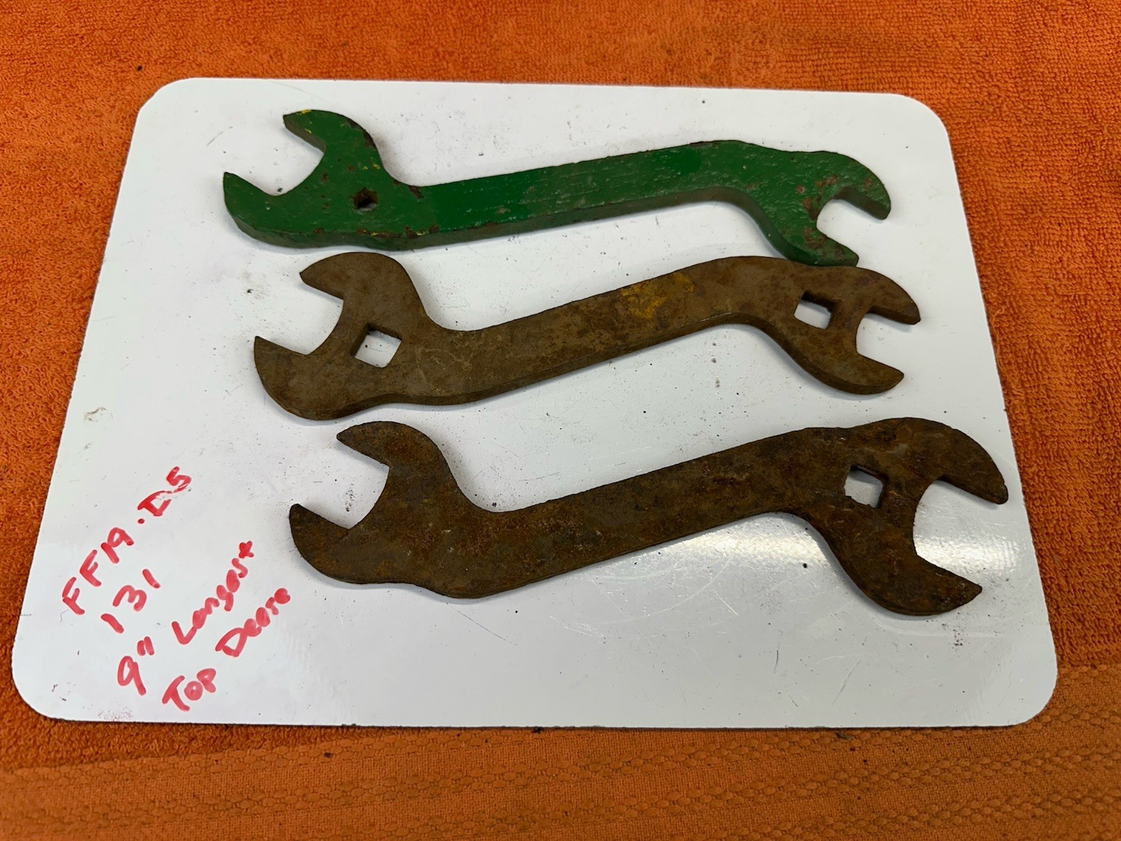 LOT #131 Vintage 3 Old WRENCH WRENCHES Farm Tractor Ag IH IHC AC JD Equipment