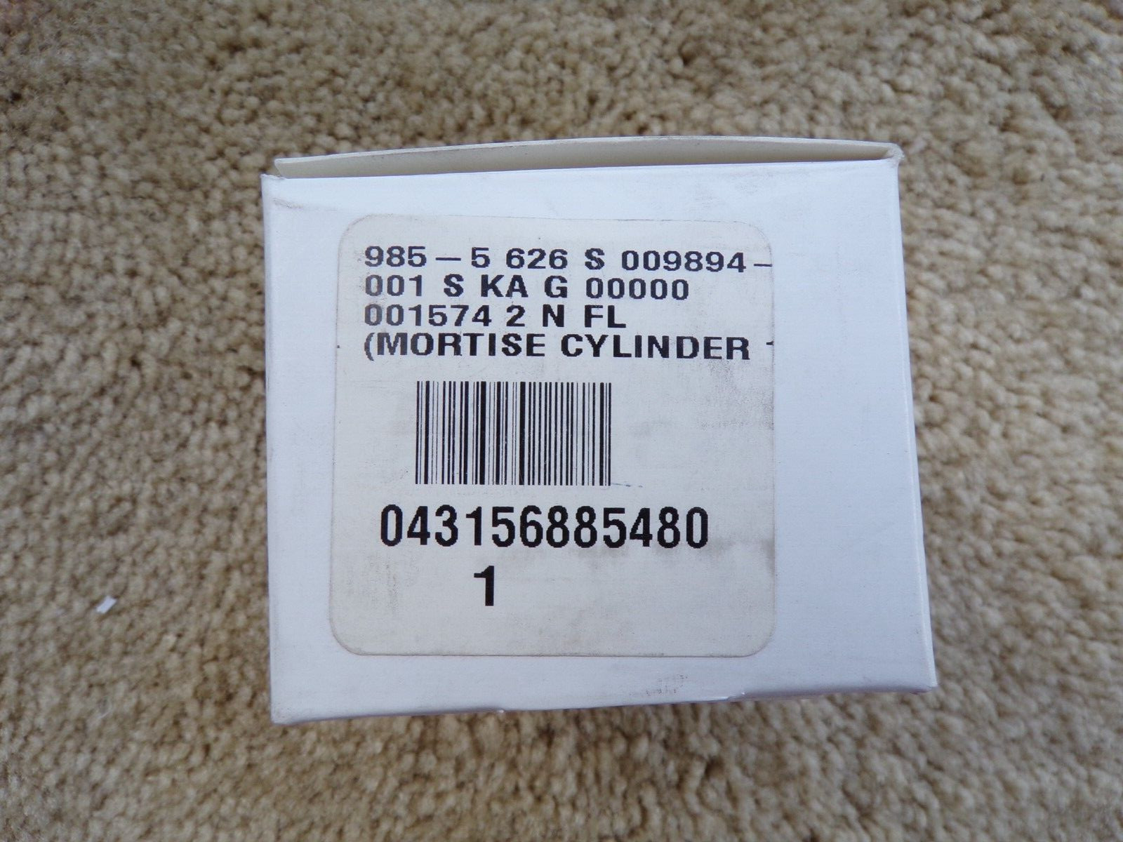 Falcon 985-5 626 S Mortise Cylinder w/ keys SATIN CHROME; m40