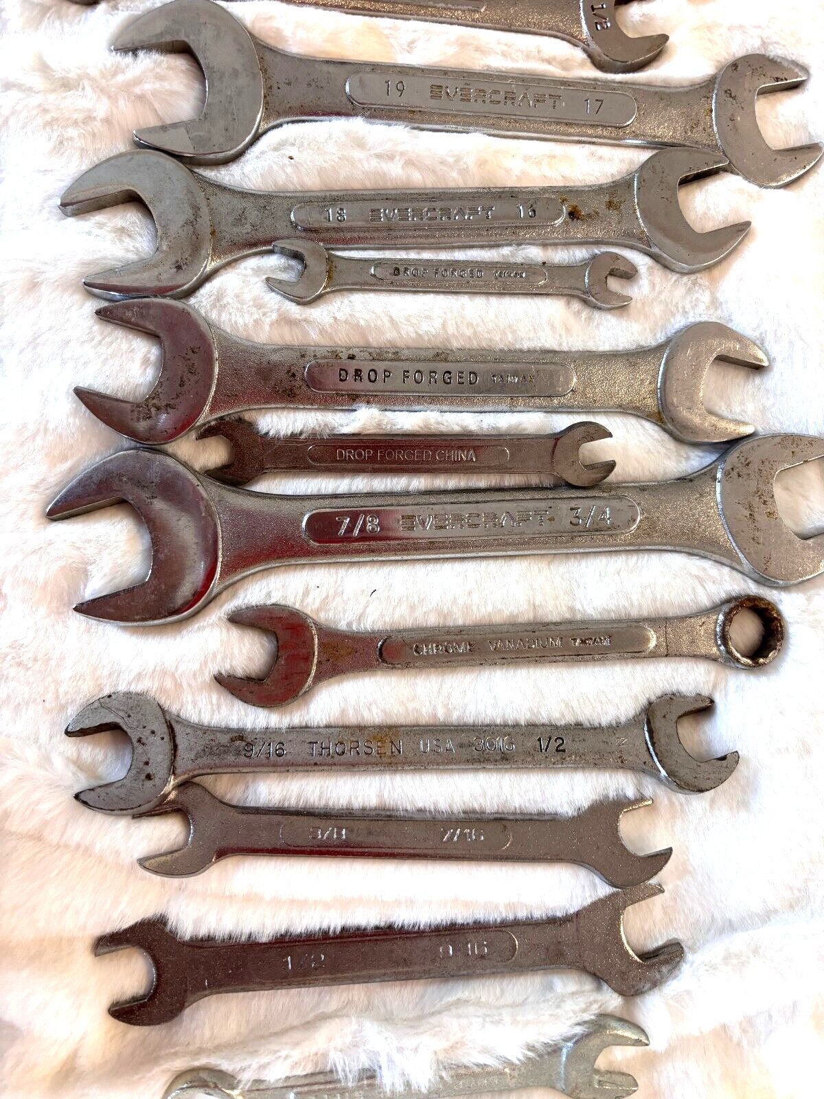Lot of 19 Various Size Wrenches ~ Various Brands – Professional Craftsman Allied
