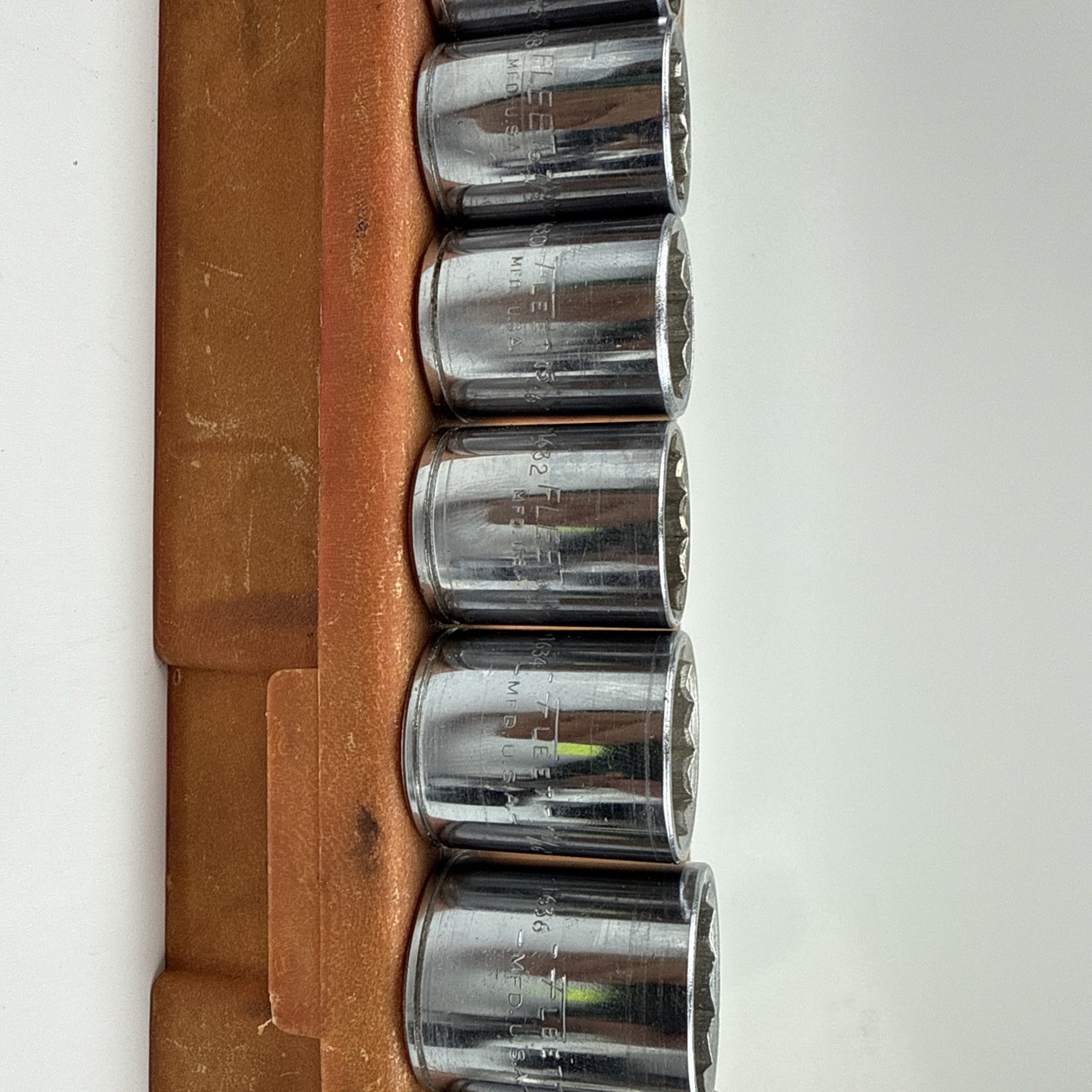 Fleet Tools No 2503A 1/2” Drive Socket Set w/Case 1/2” Thorsen 3/4 Easco 17pc