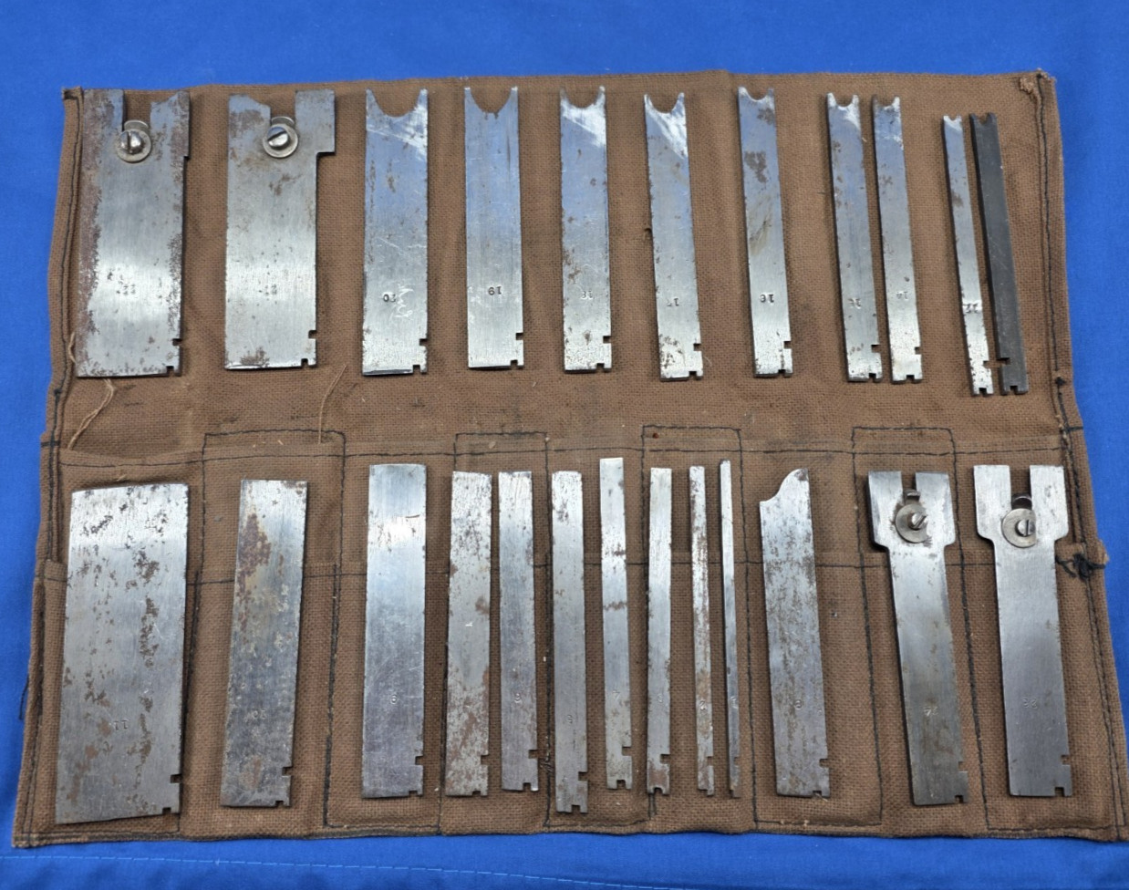 Set of 24 Sargent No. 1080 Combination Plane Irons / Blades Also Fits Craftsman