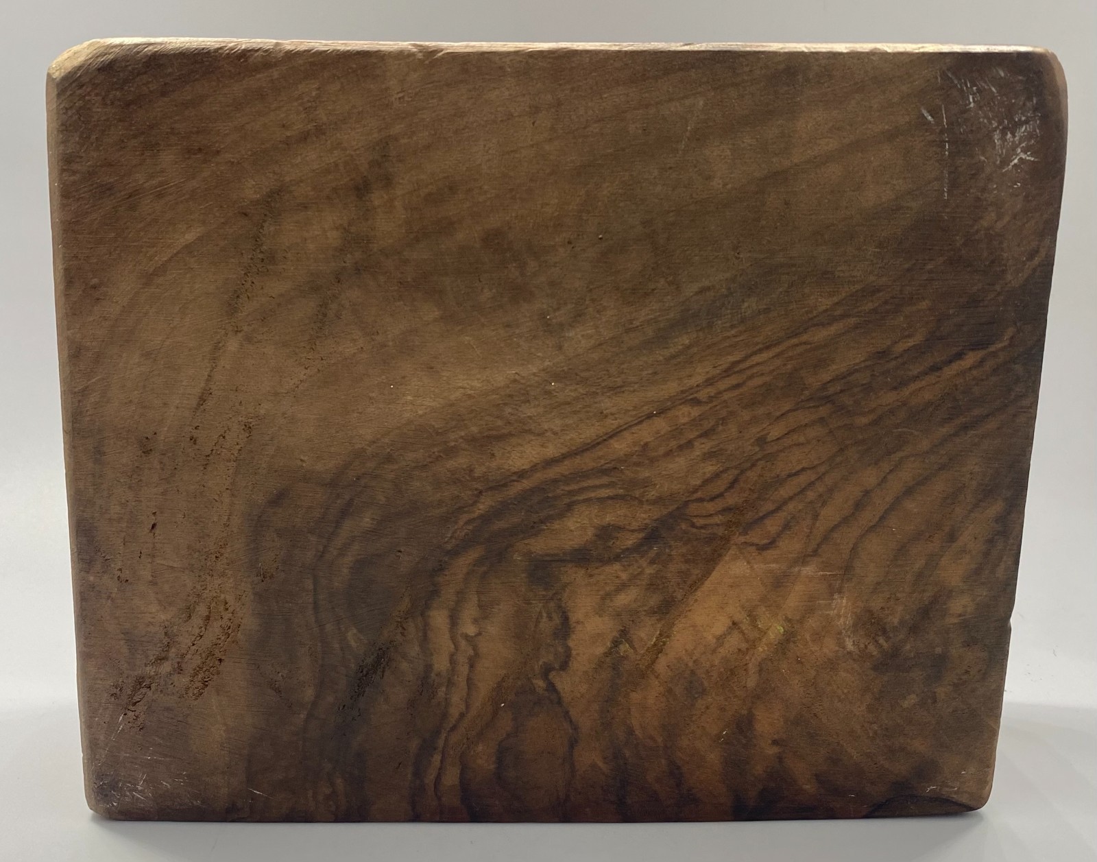 Vintage Solid Wood Display Riser Block Chunky Rustic Plinth Pedestal 7.75″ x 6″