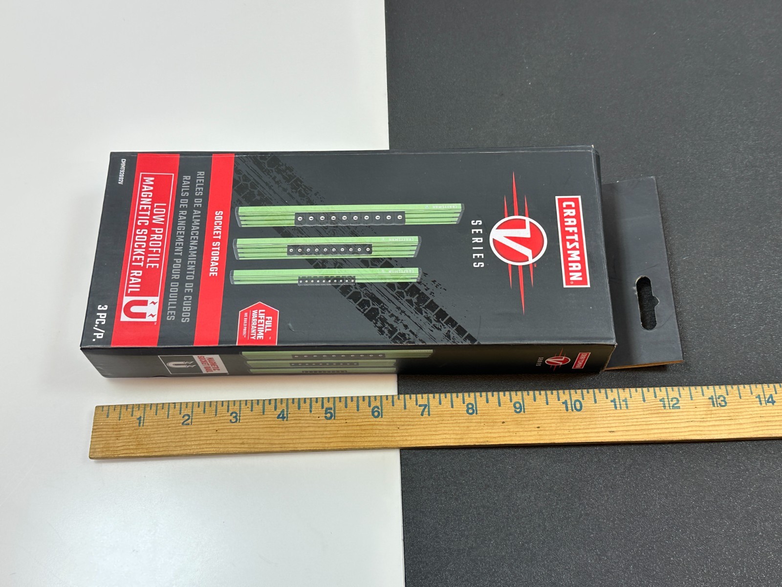 NEW CRAFTSMAN V-SERIES Socket Organizer, Magnetic, GREEN, 3 Piece (CMMT92002V)