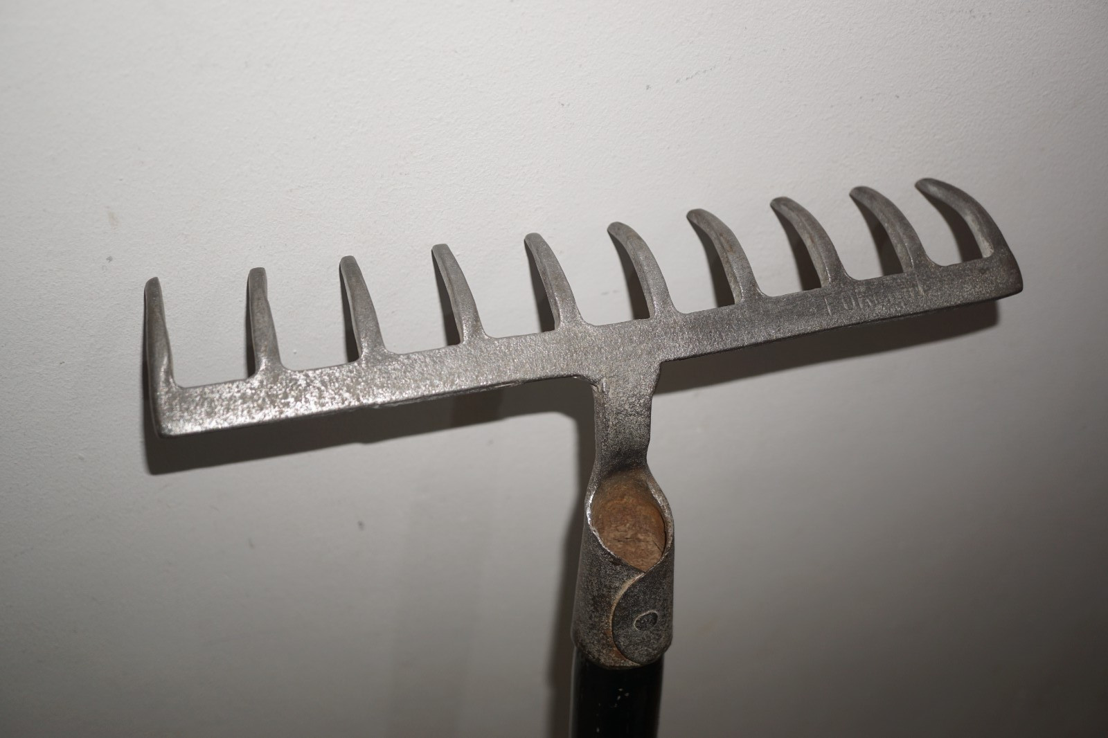 Vintage 1960’s Garden Small Childs Long Handled Rake Raised beds 92cm 26cm head