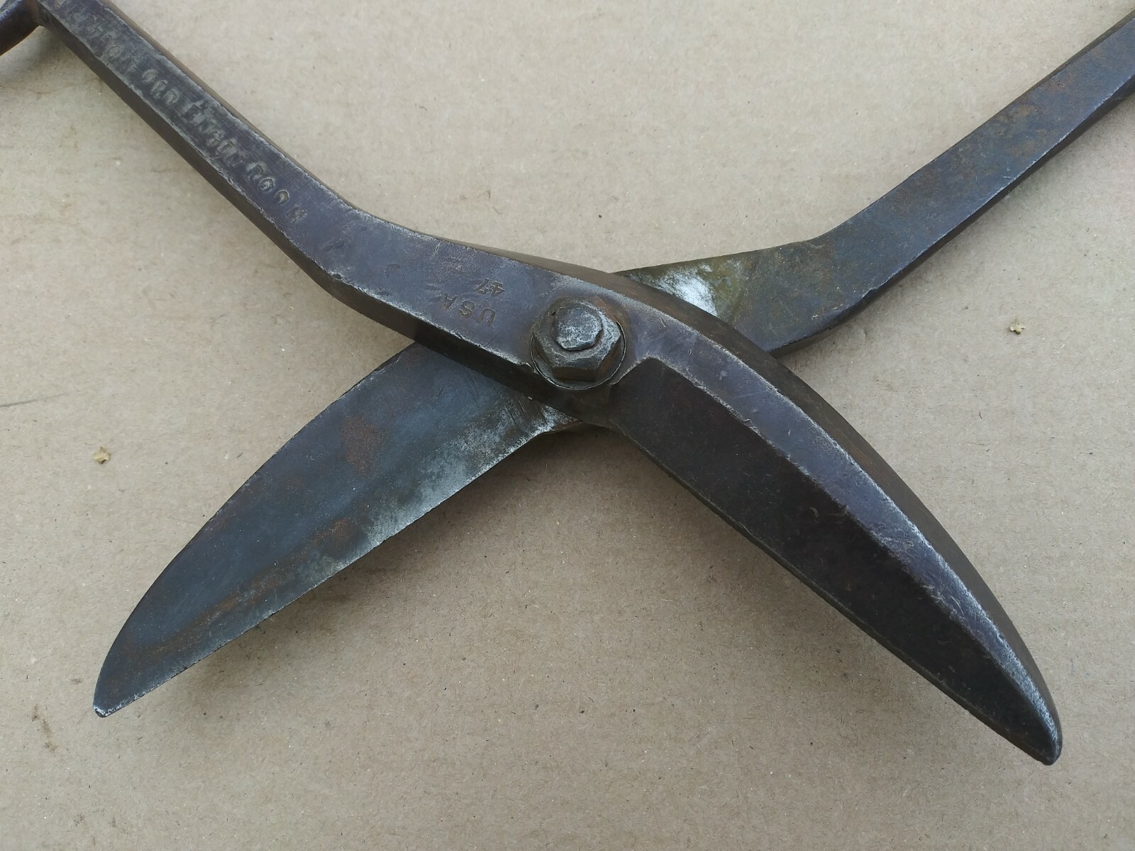 Vintage P.S. & W. CO. SAMPSON 47 SNIPS WWII NAVY USS MORRISON ENGINE ROOM TOOL