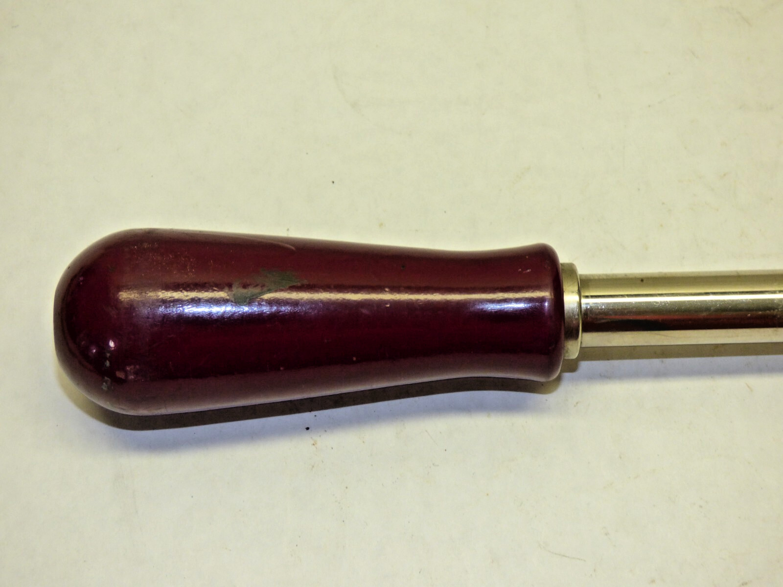 Yankee # 130A Ratchet Push Pull Screwdriver Vintage North Bros. Red Wood Handle