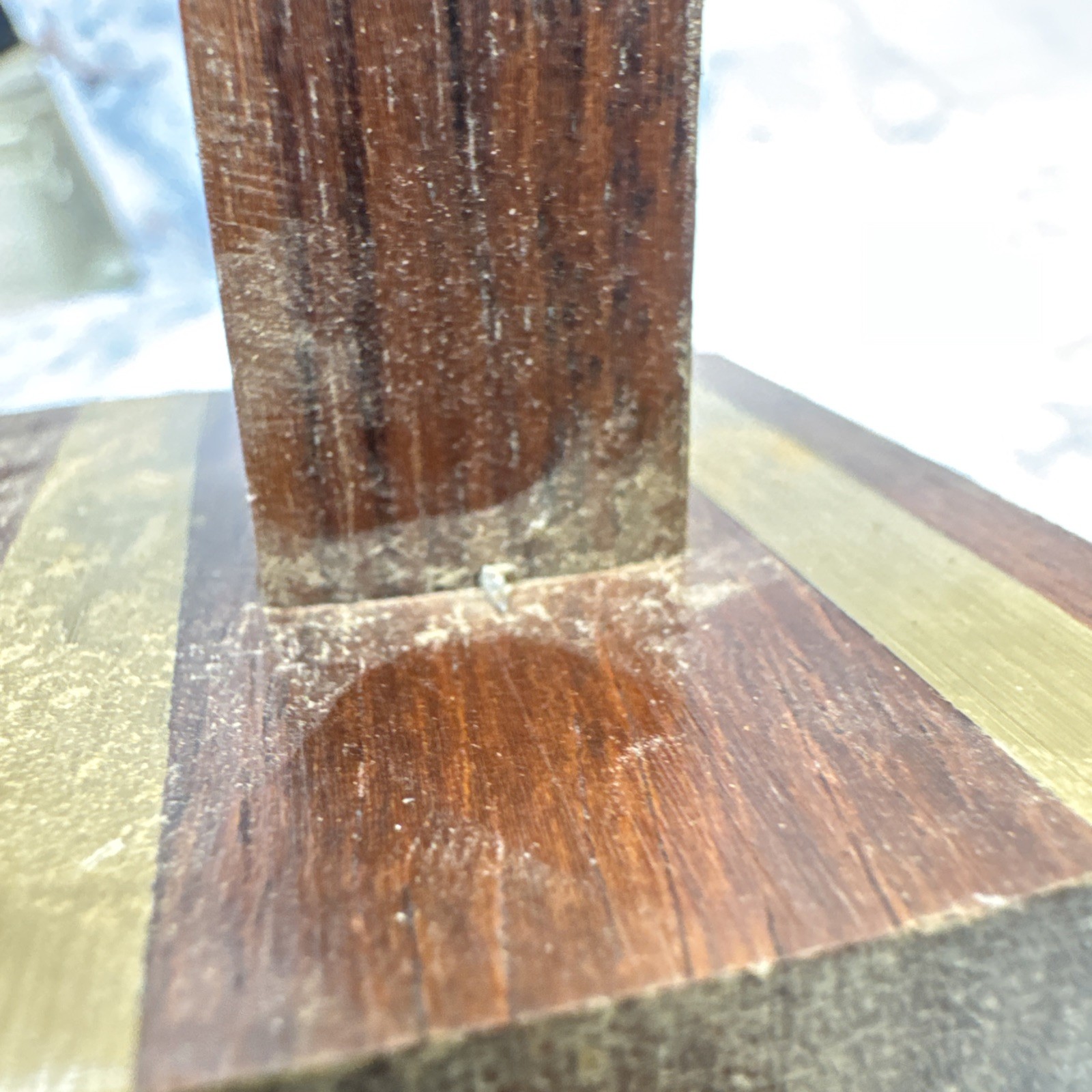 Crown Tools Carpenters Scribe Mortise Marking Gauge Brass (cracked)