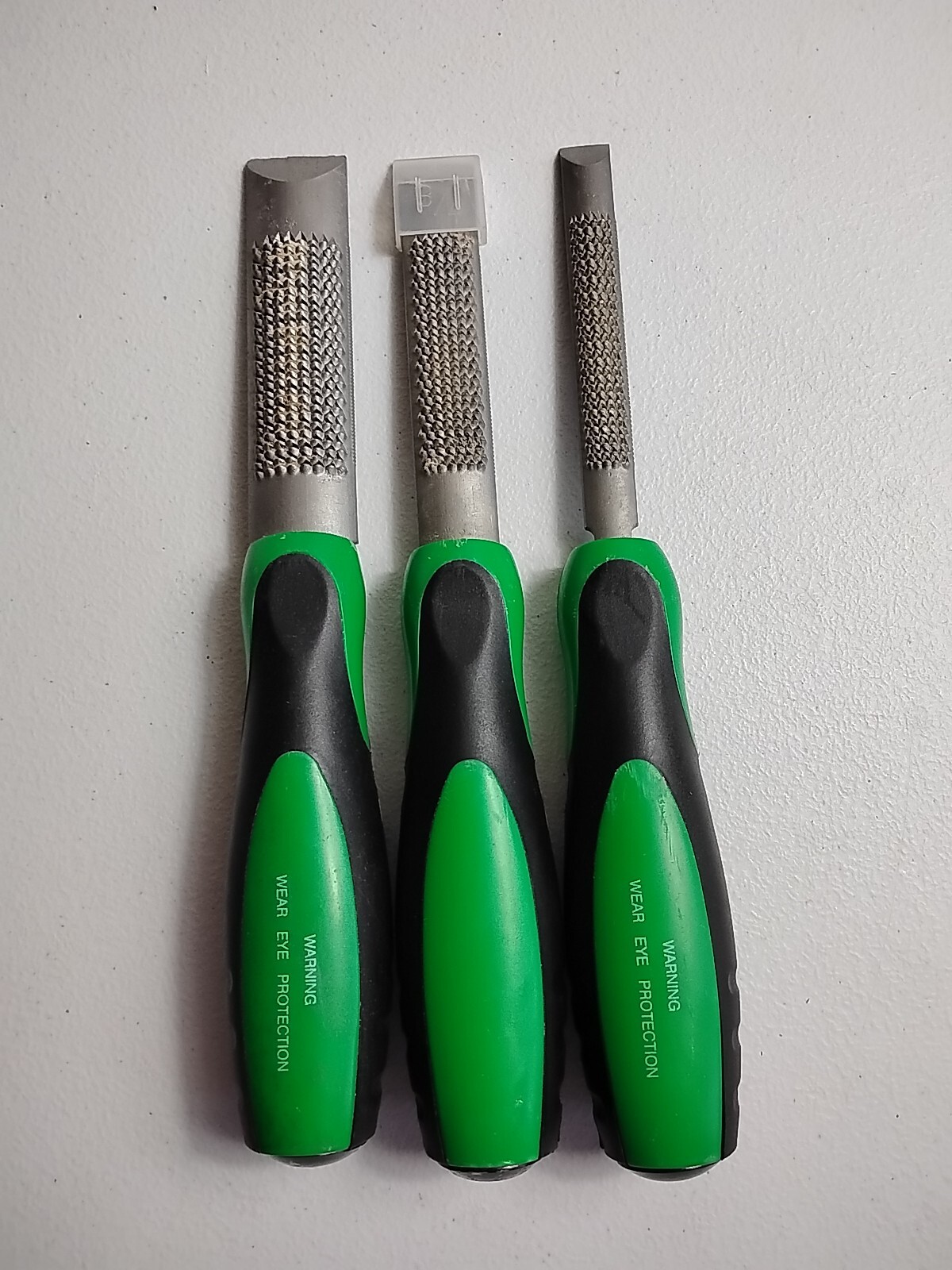 NICHOLSON Lot (3) 1/2″ & 3/4″ & 1″ CHISEL WITH RASP AND CAP MADE IN MEXICO
