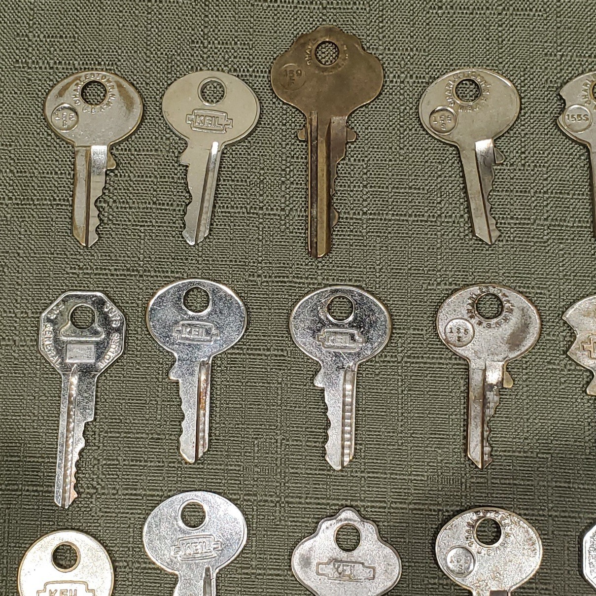 Vintage Misc Lot #1 Of 29 KEIL Keys House Automotive Lock Door Brass