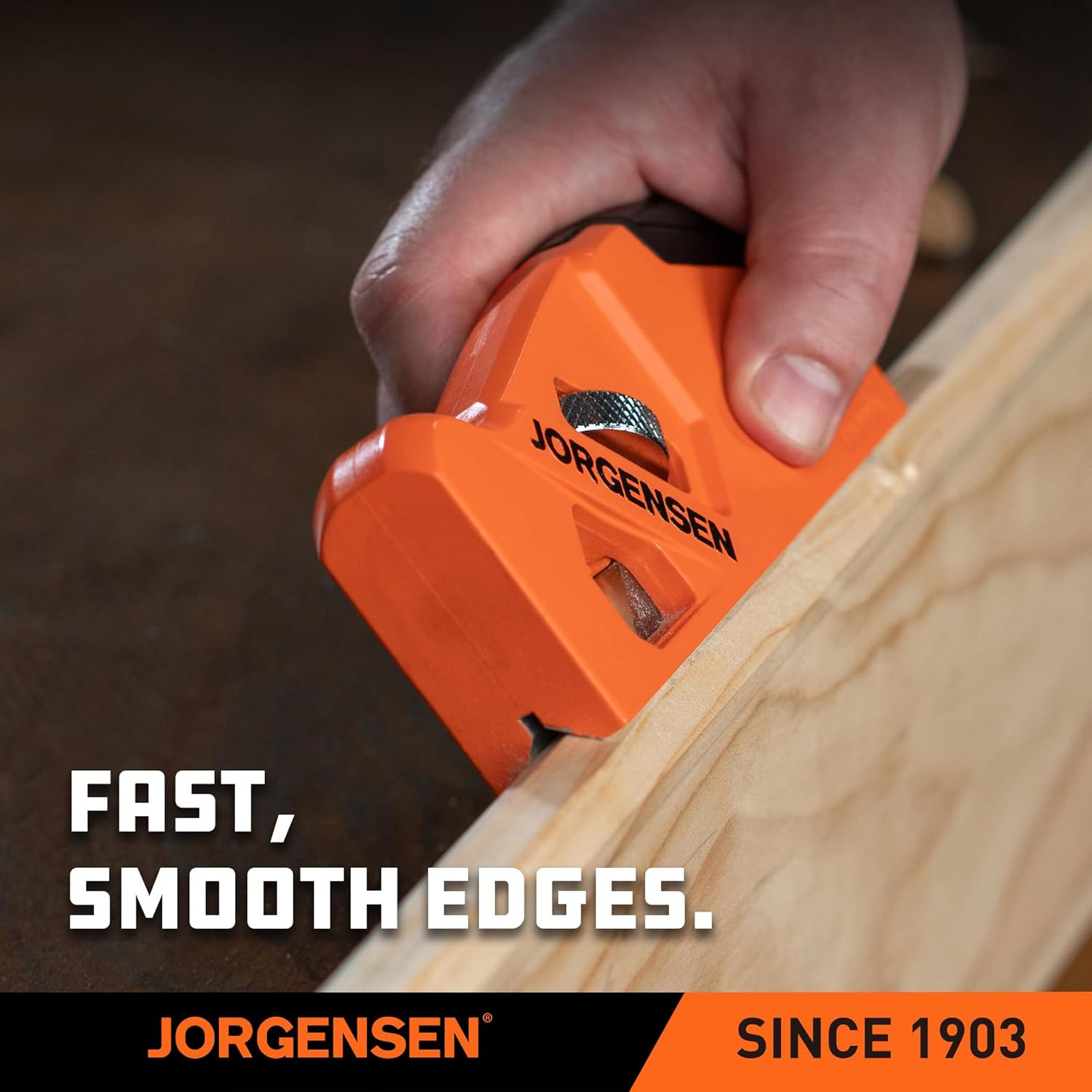 JORGENSEN Chamfer Plane, Edge Corner Plane with 4 Cutter Heads, Storage Space –