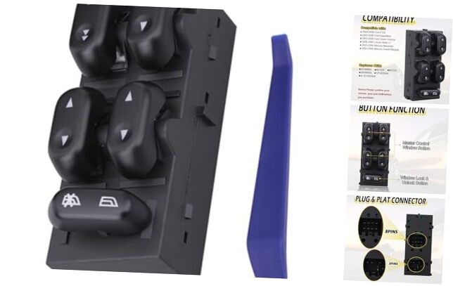 Power Master Window Switch, Fit for 2004-2008 Ford F150, 2003-2008 Crown