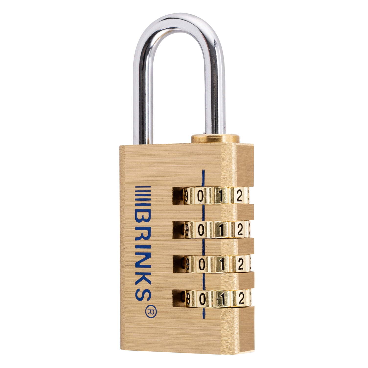 Brinks Solid Brass 30mm Resettable Combination Padlock with 1 3/16in Shackle