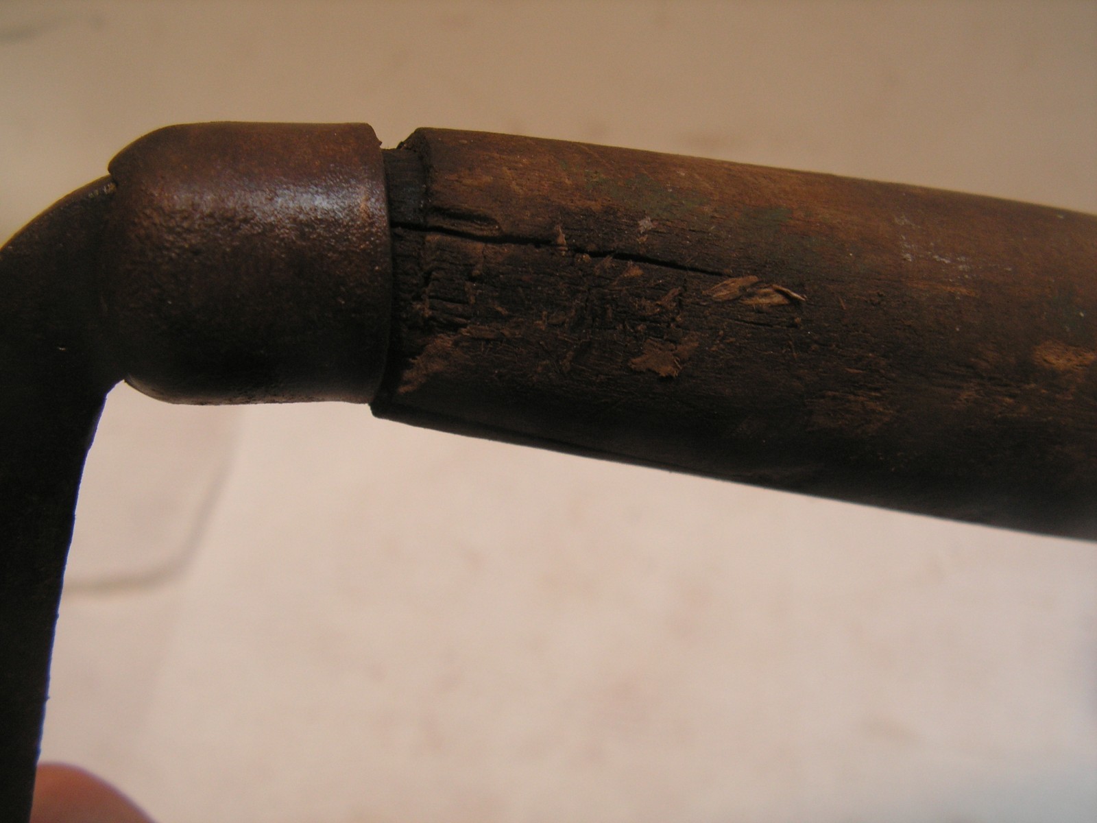 Vintage Dunlap 8 inch Draw Knife Wood Handles With Metal Caps. VERY OLD!