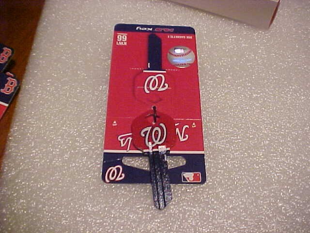 “CLEARANCE” WASHINGTON NATIONALS MLB KW/1 Brand new uncut House Key Blanks