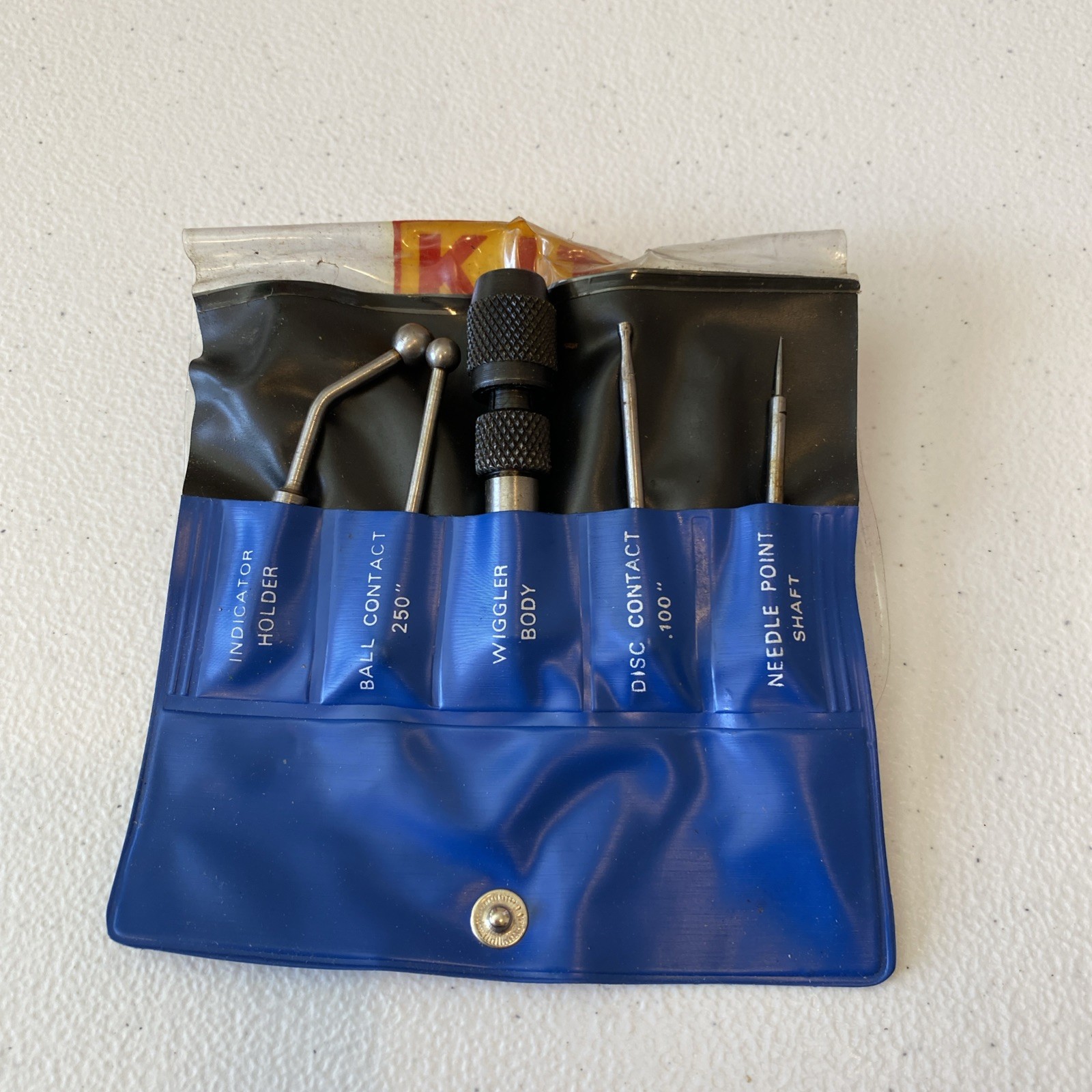 Vintage Victor 5 Piece Wiggler Center Finder Set in Pouch