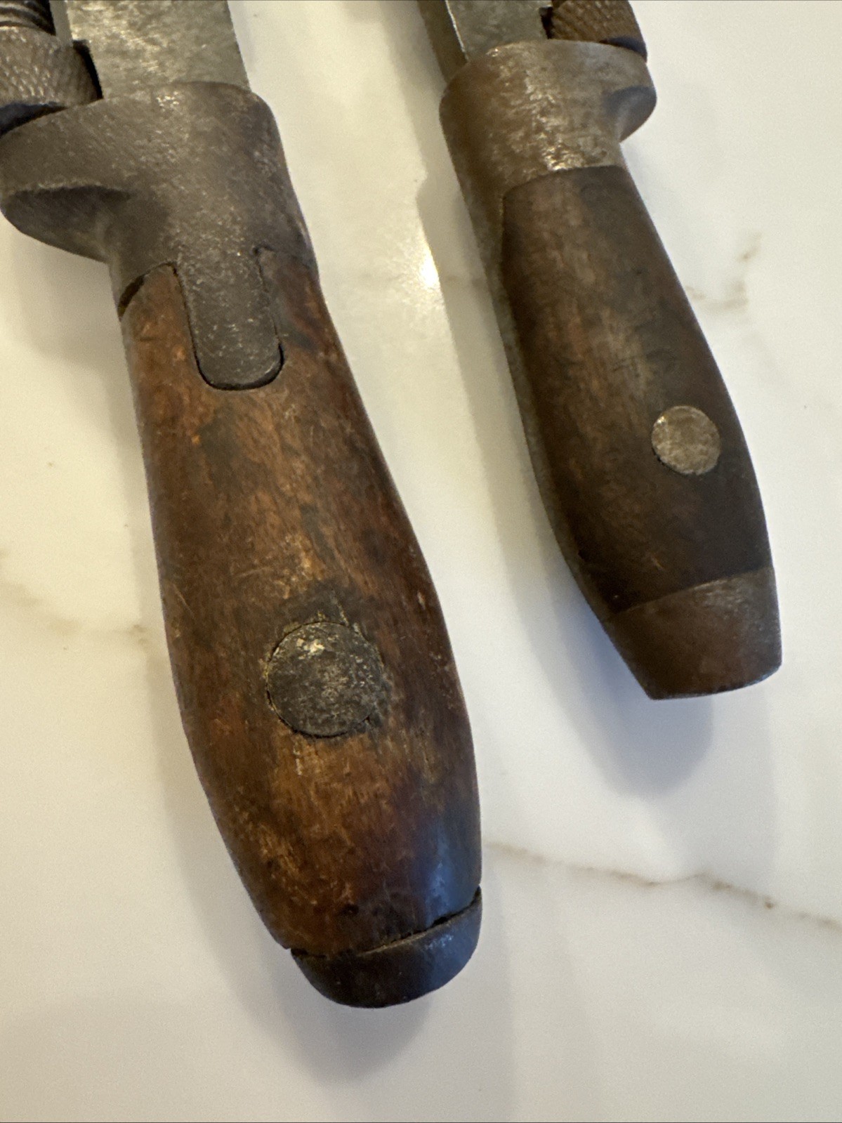 Vintage L. Coes Adjustable Pipe Monkey Wrench 8.5” & 10” Pair