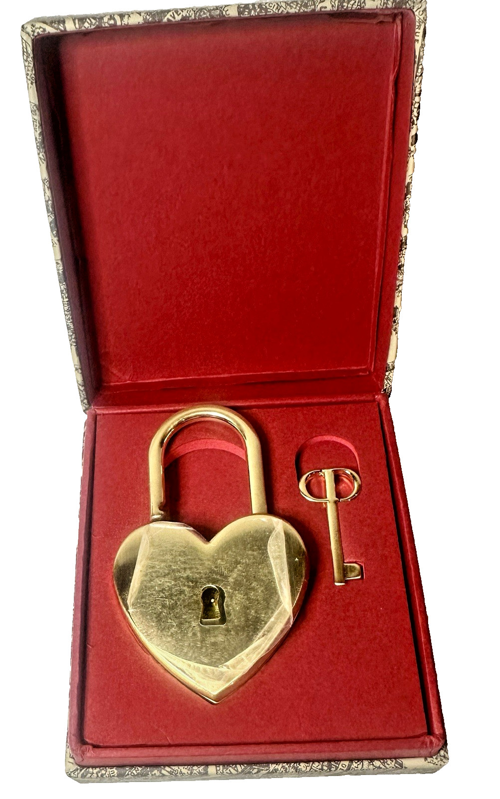 Authentic Christian Dior Heart Lock & Key – Gold~ New in Box~Limited Edition