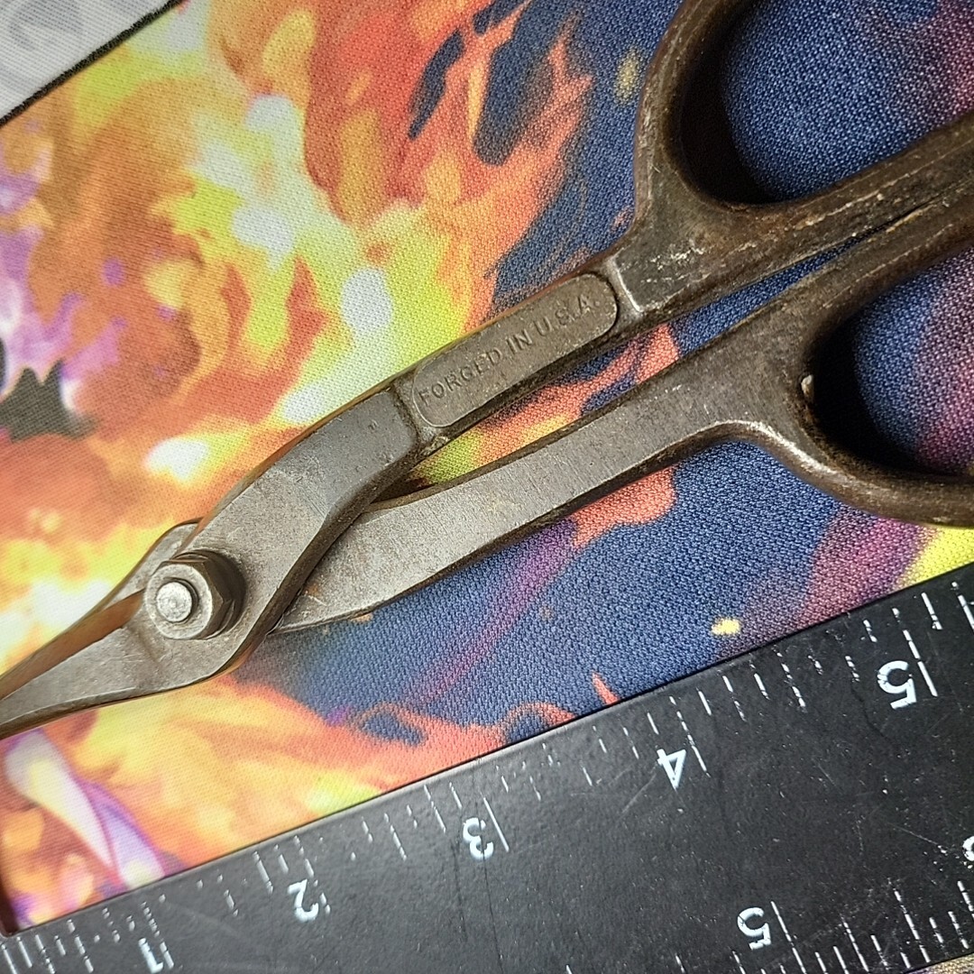 VTG 8″ Duck Bill Midwest Forged In USA Scissors – Snips – Cutters – Cuts Great!